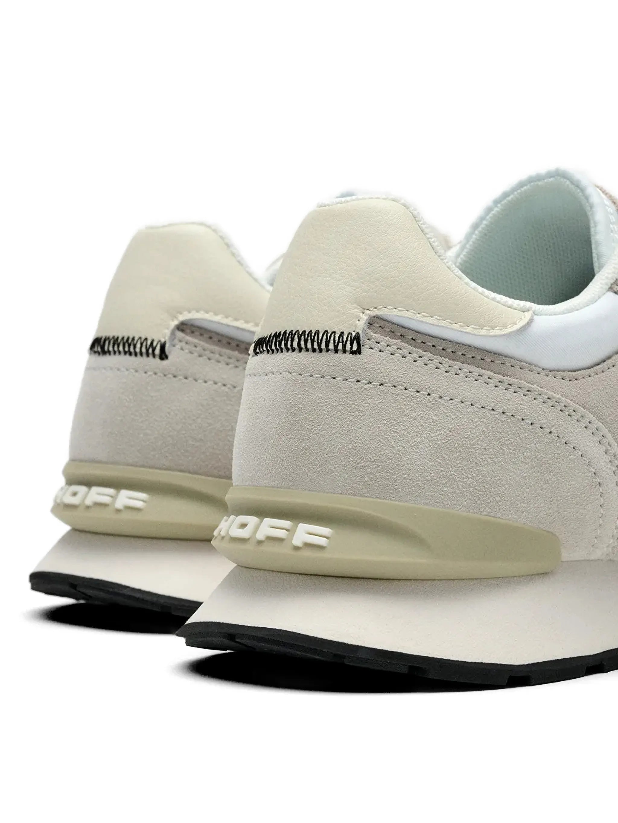 City panelling lace-up sneakers