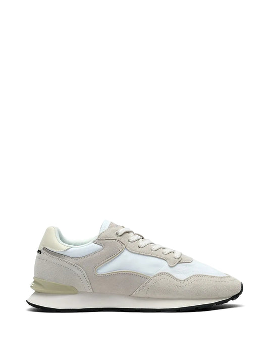 City panelling lace-up sneakers