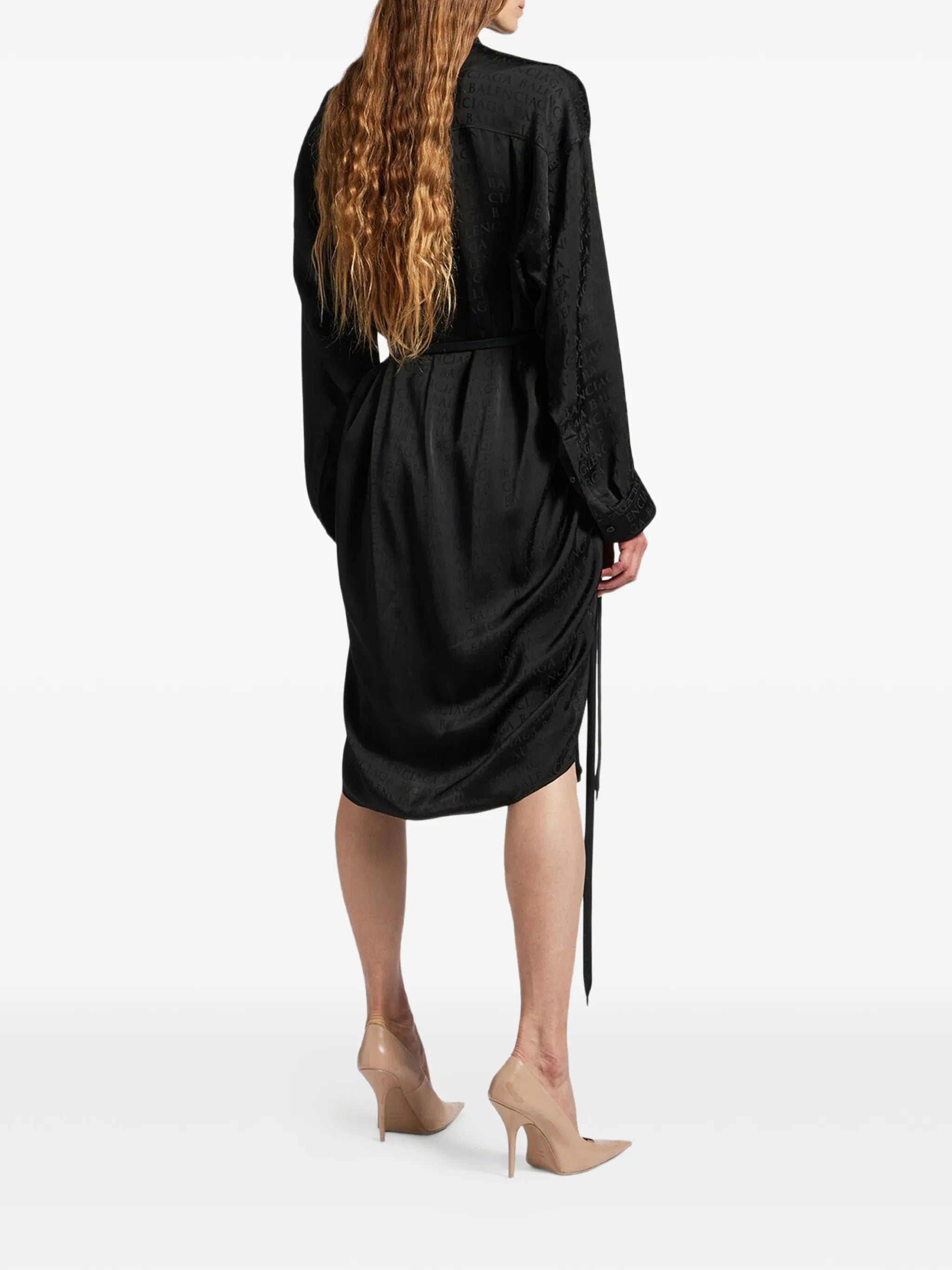 wrap midi dress