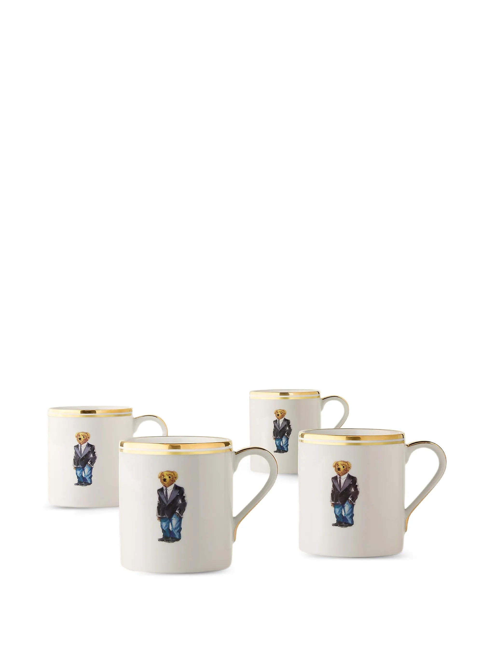 Wilshire Polo Bear mug set of four