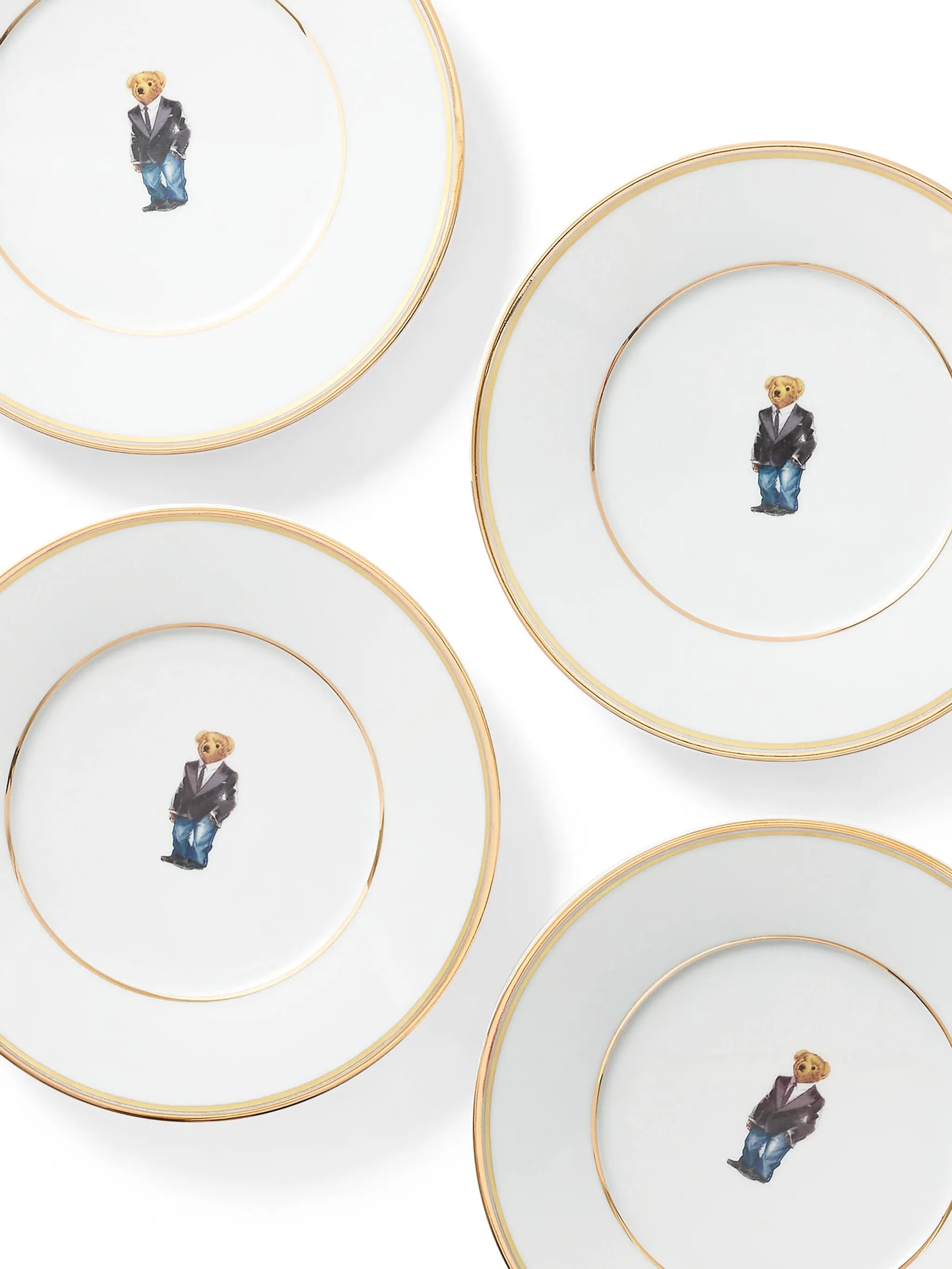 wilshire bear plate set of four