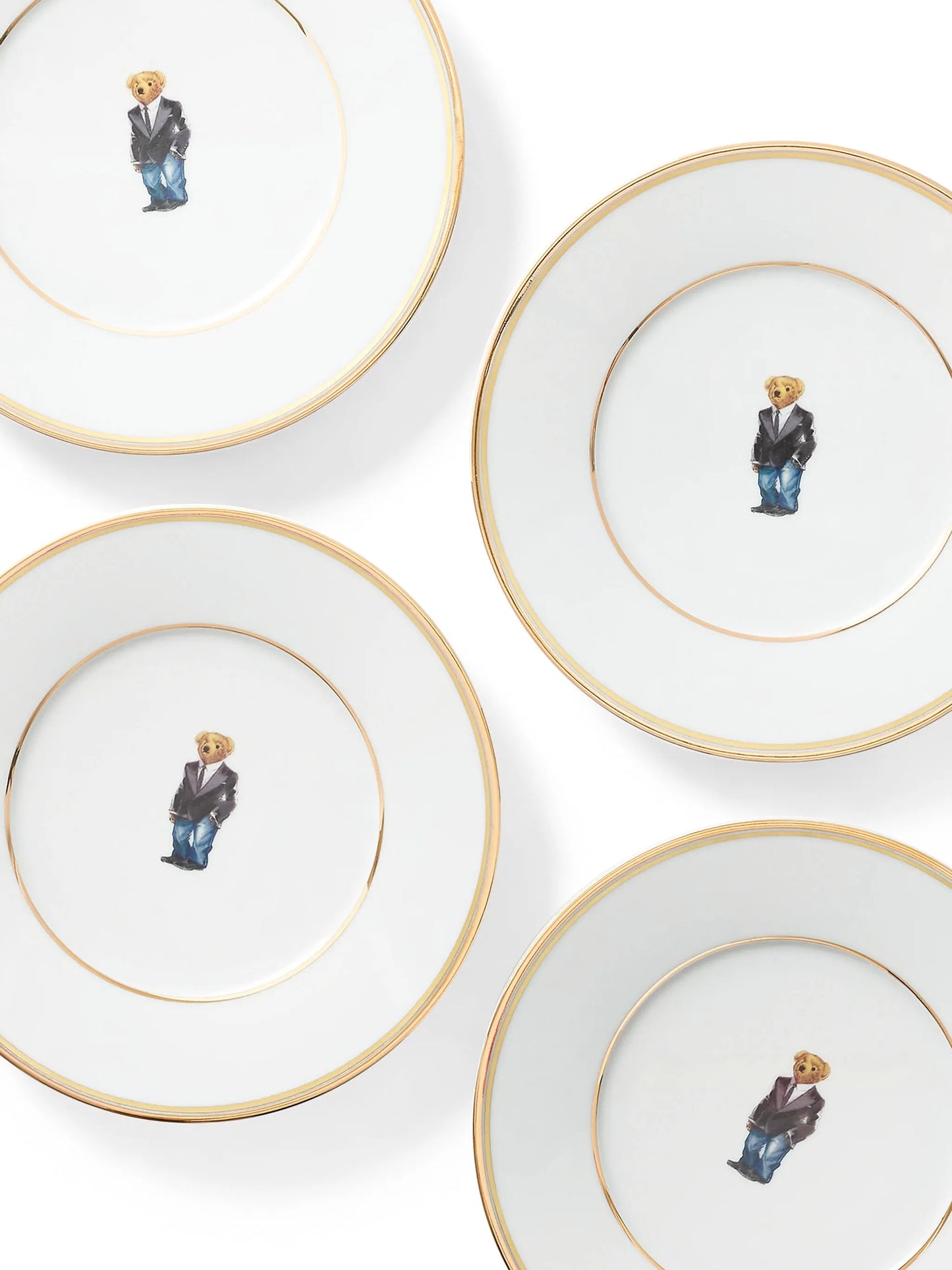 wilshire bear plate set of four