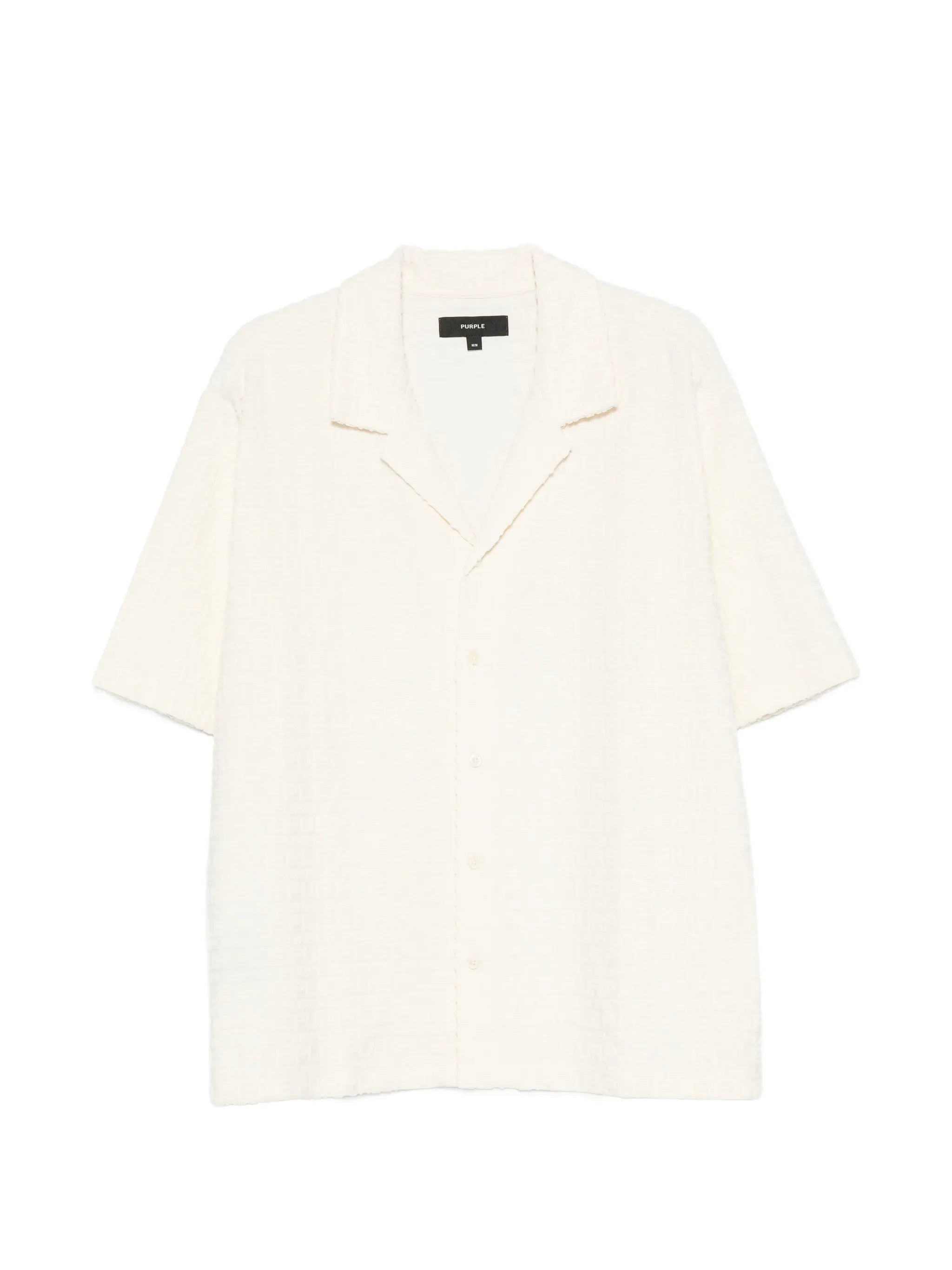 logo-embossed shirt