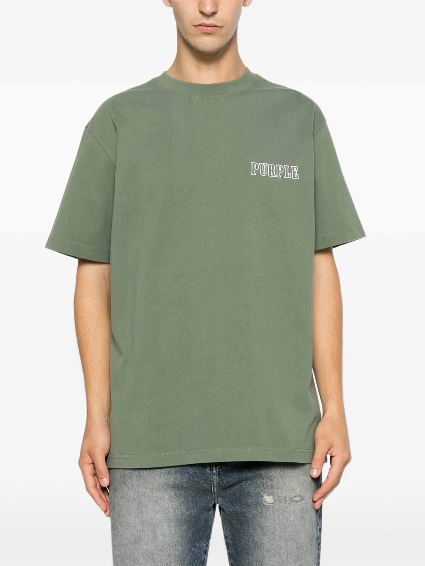 logo-print jersey T-shirt