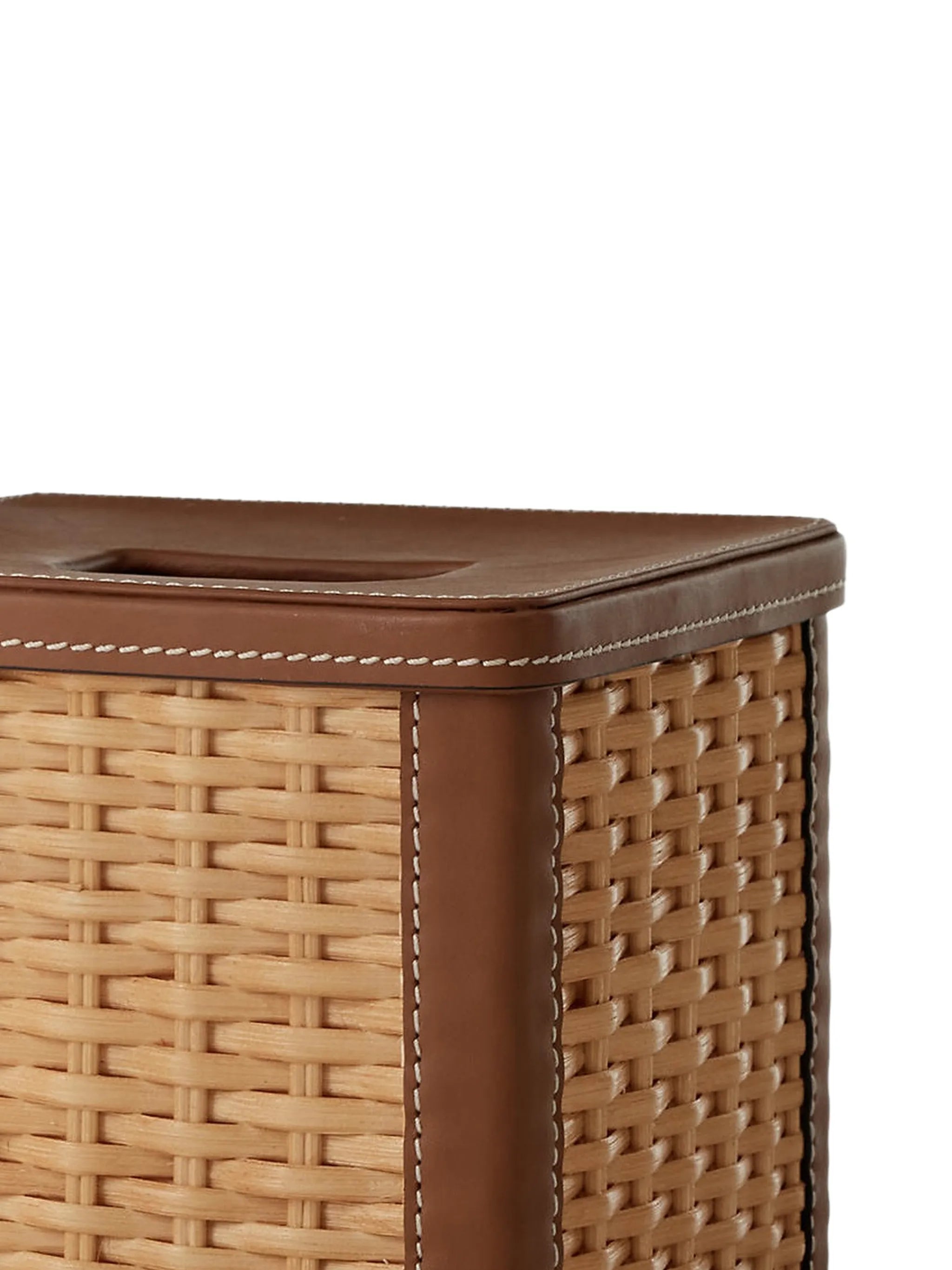 woven stitched tissue box
