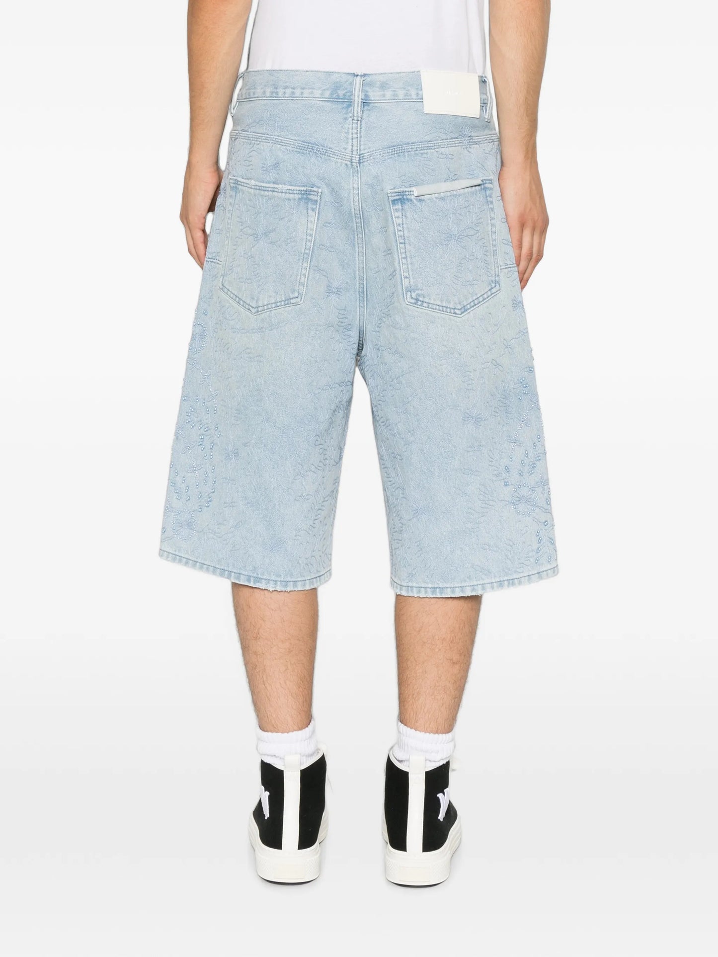 beaded-embellished shorts