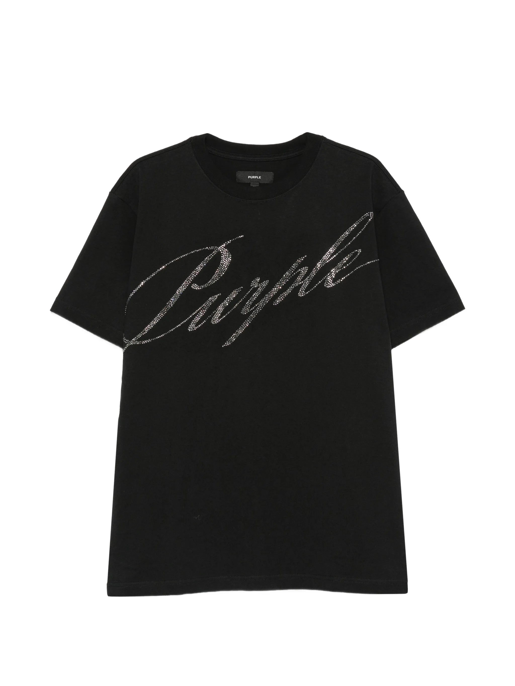 crystal-embellished logo-script T-shirt