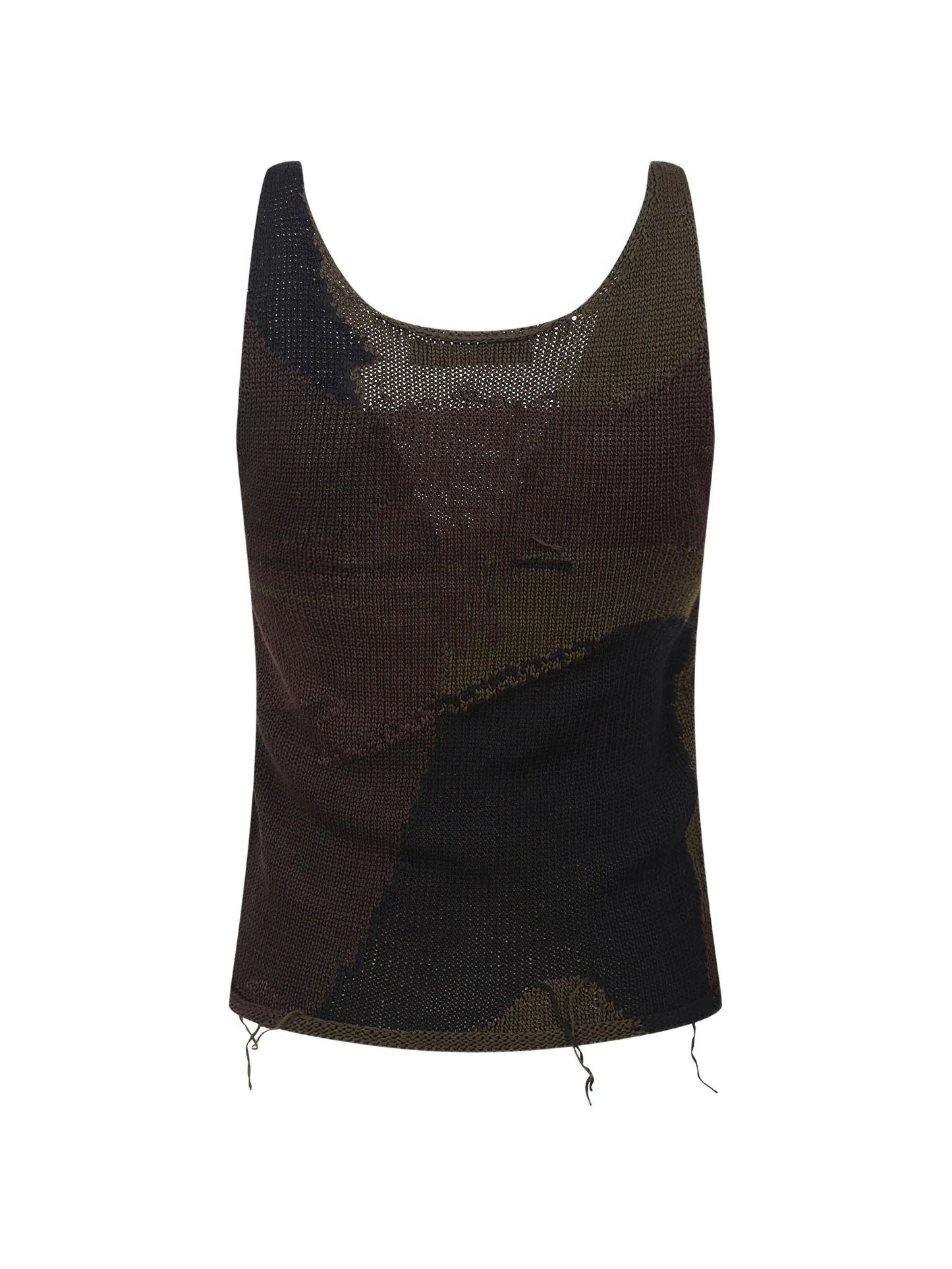 Solo intarsia distressed top