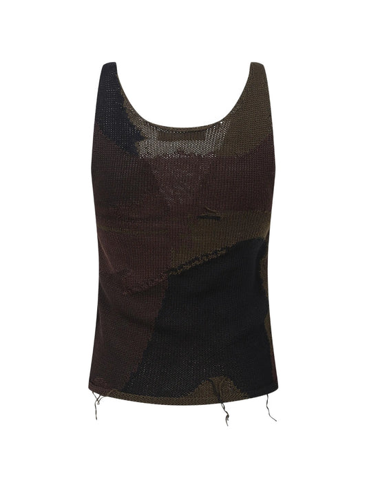 Solo intarsia distressed top