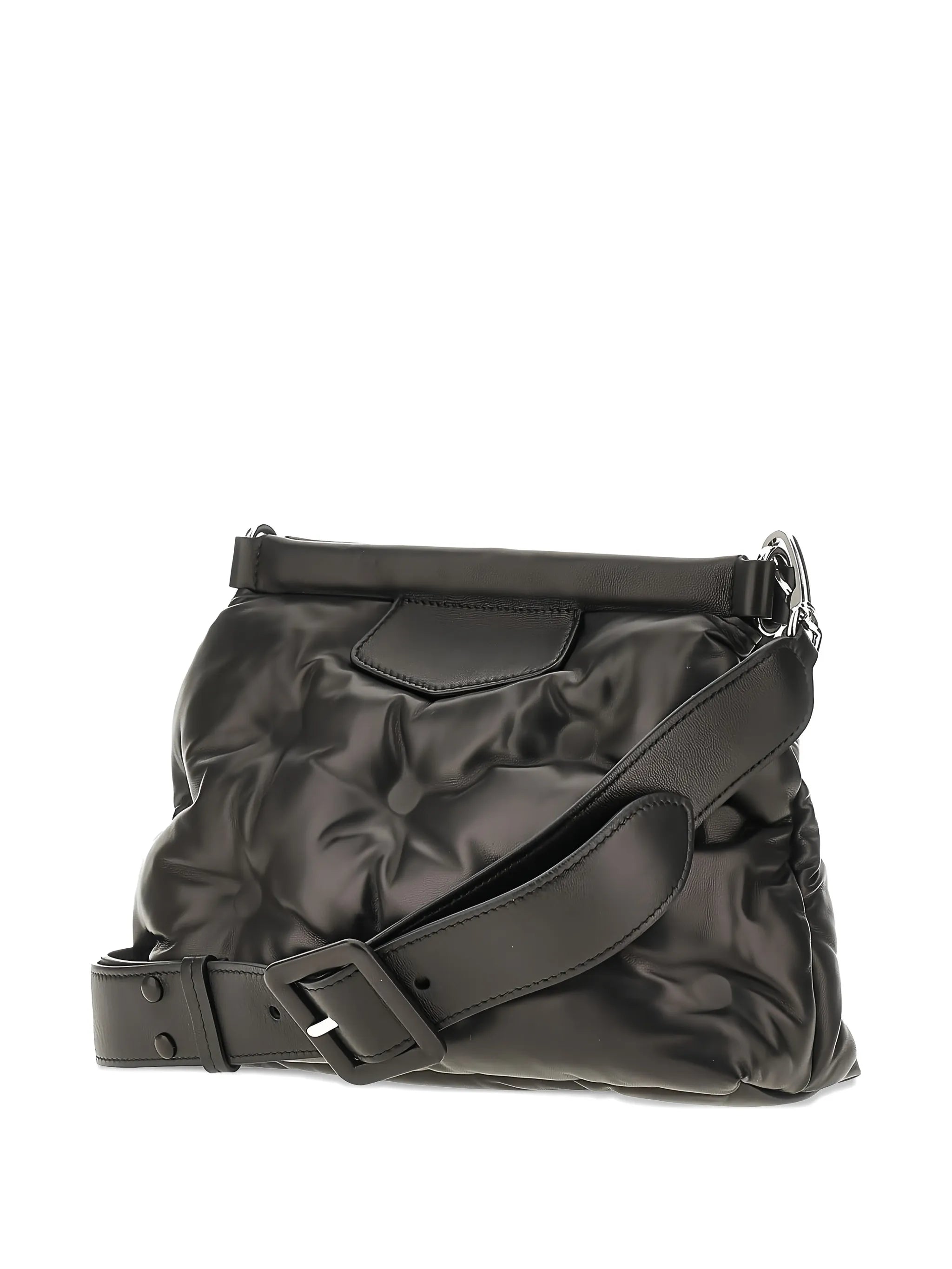 Glam Slam quilted leather clutch bag