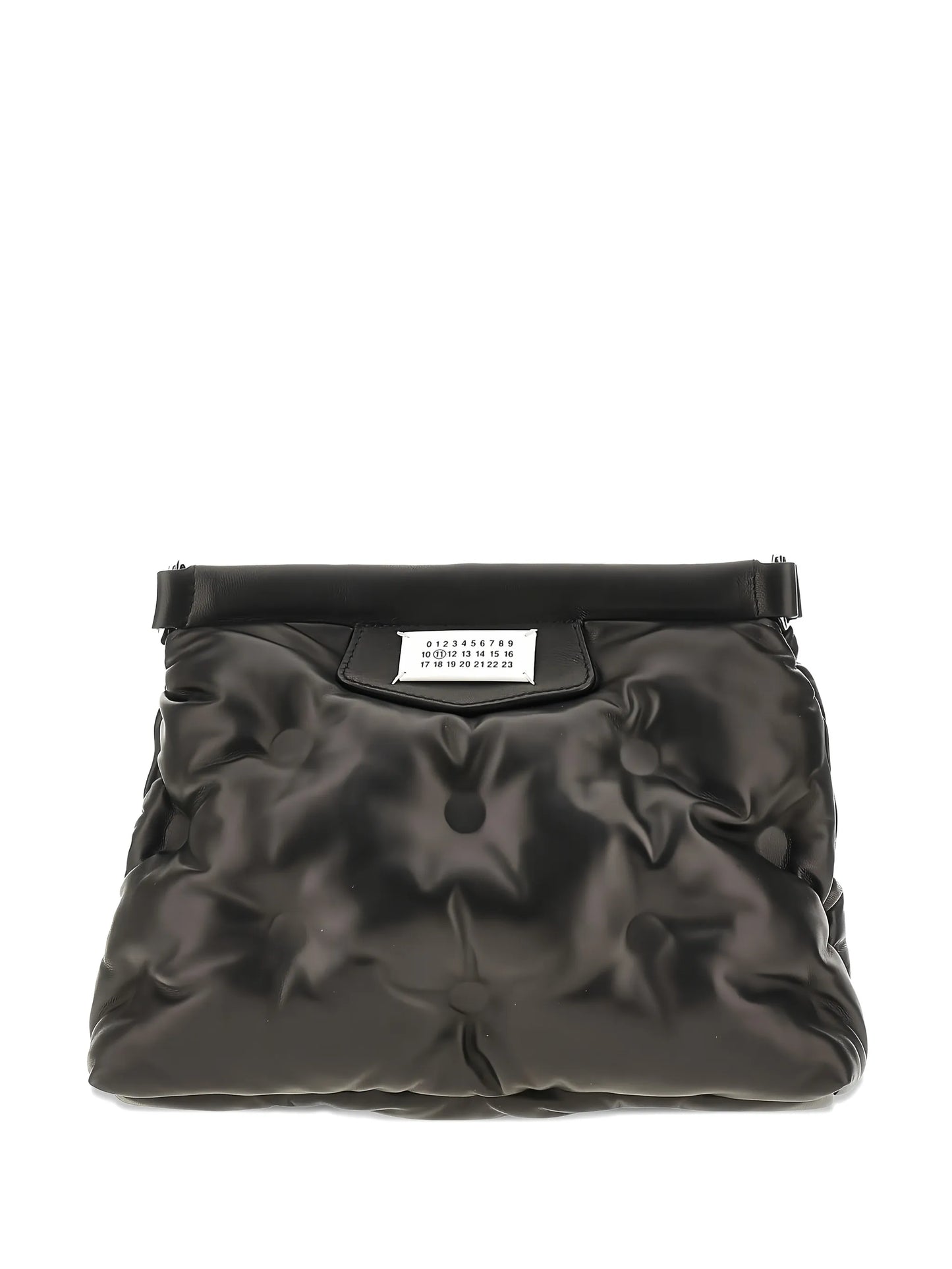 Glam Slam quilted leather clutch bag