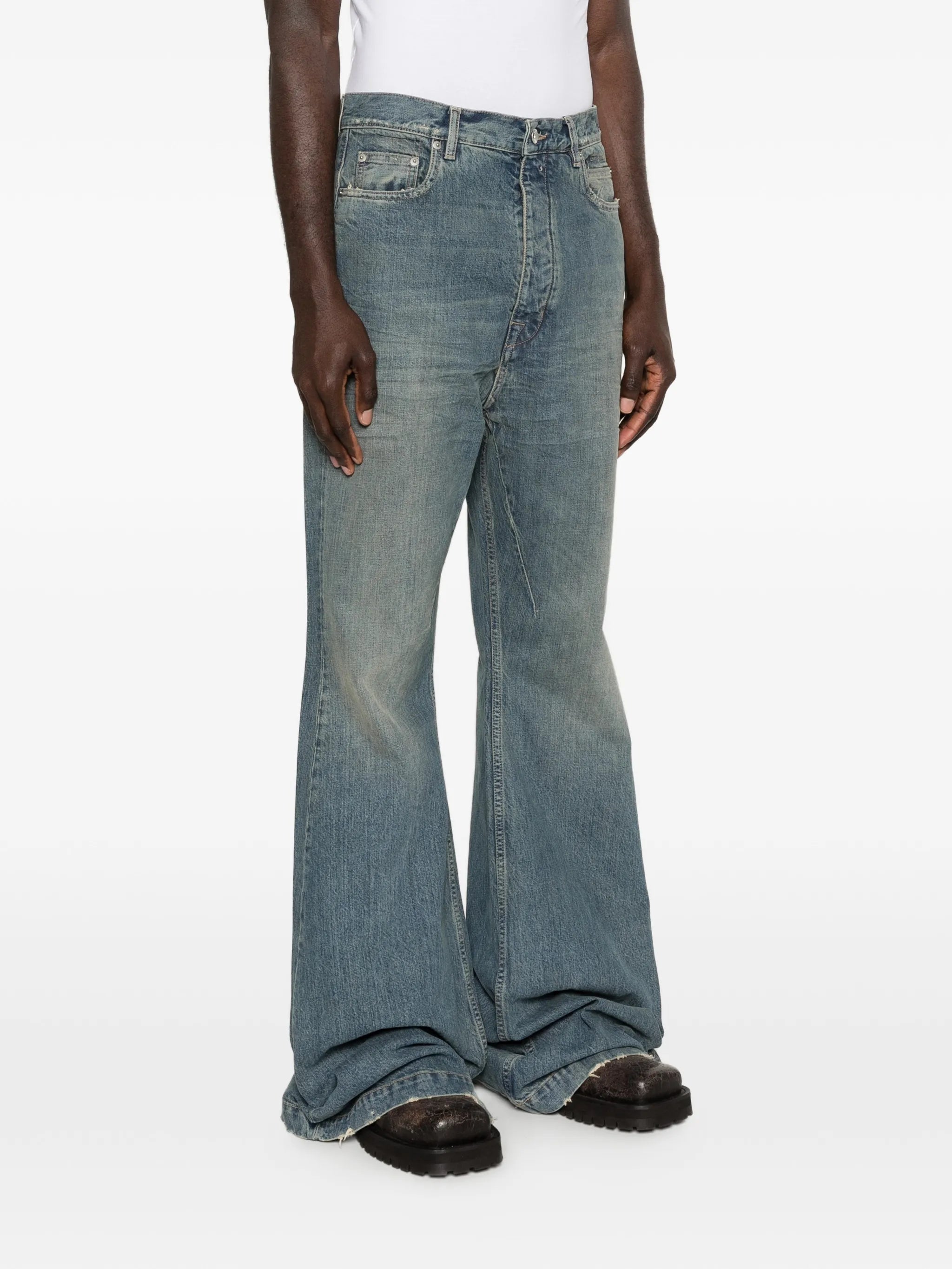 five-pockets flared jeans