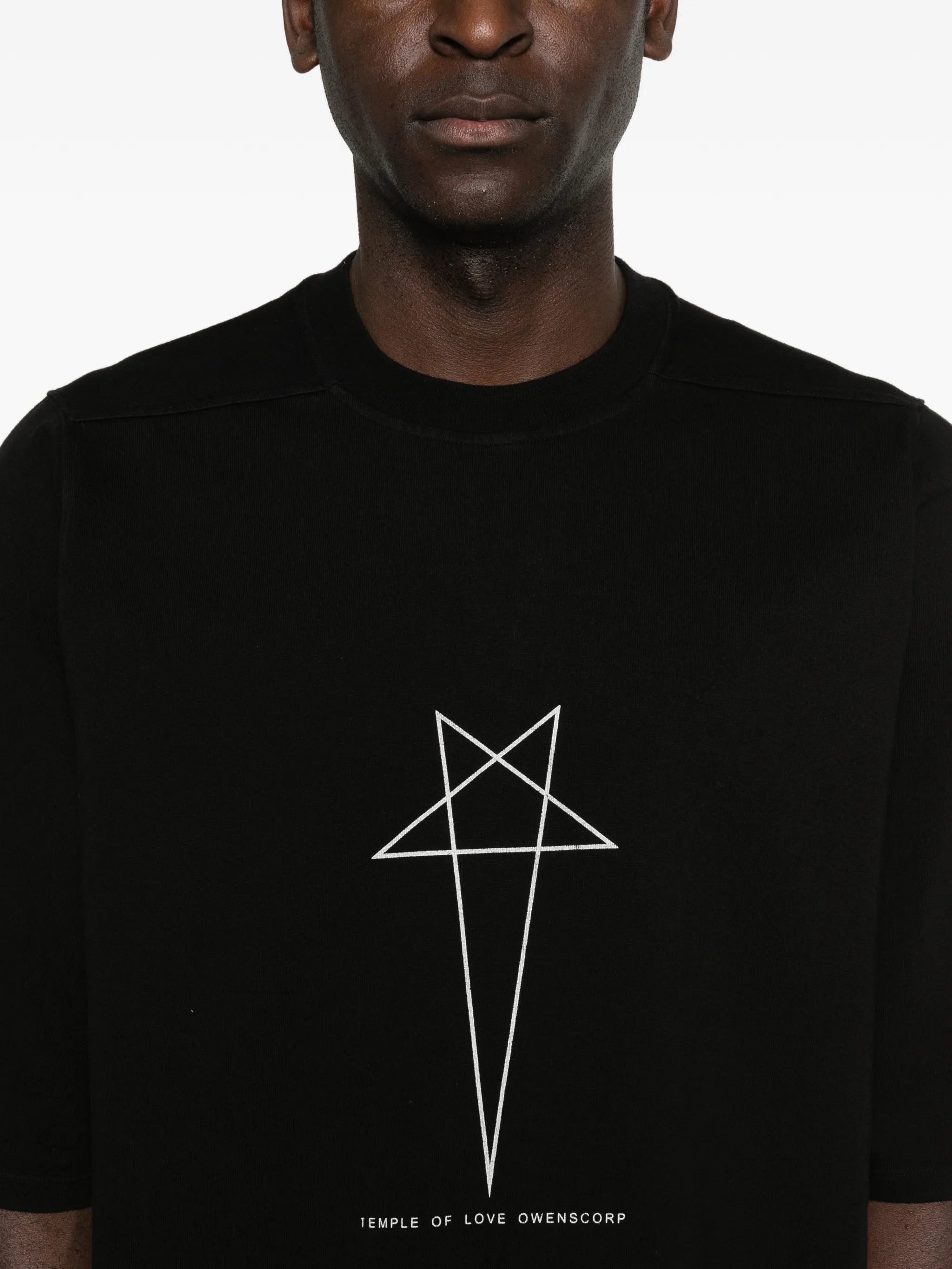 star-print crew-neck T-shirt