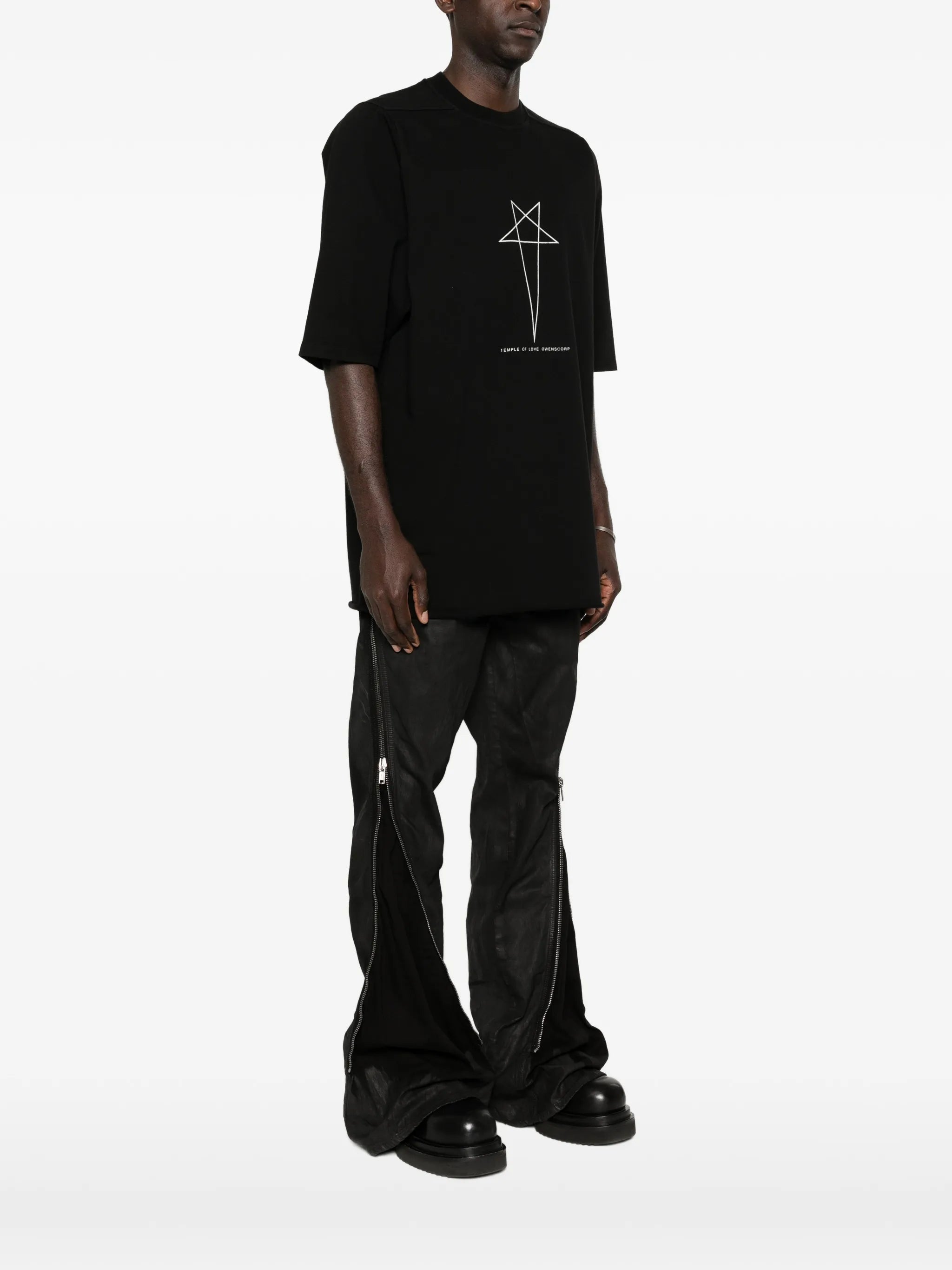 star-print crew-neck T-shirt