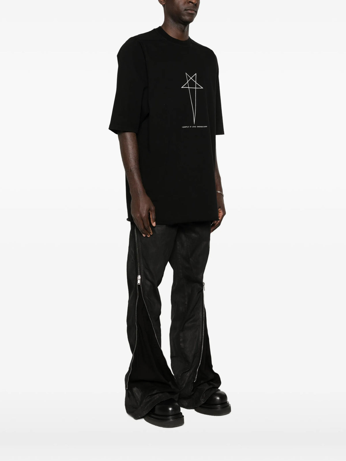 Temple Jumbo SS T-shirt in medium weight cotton jersey