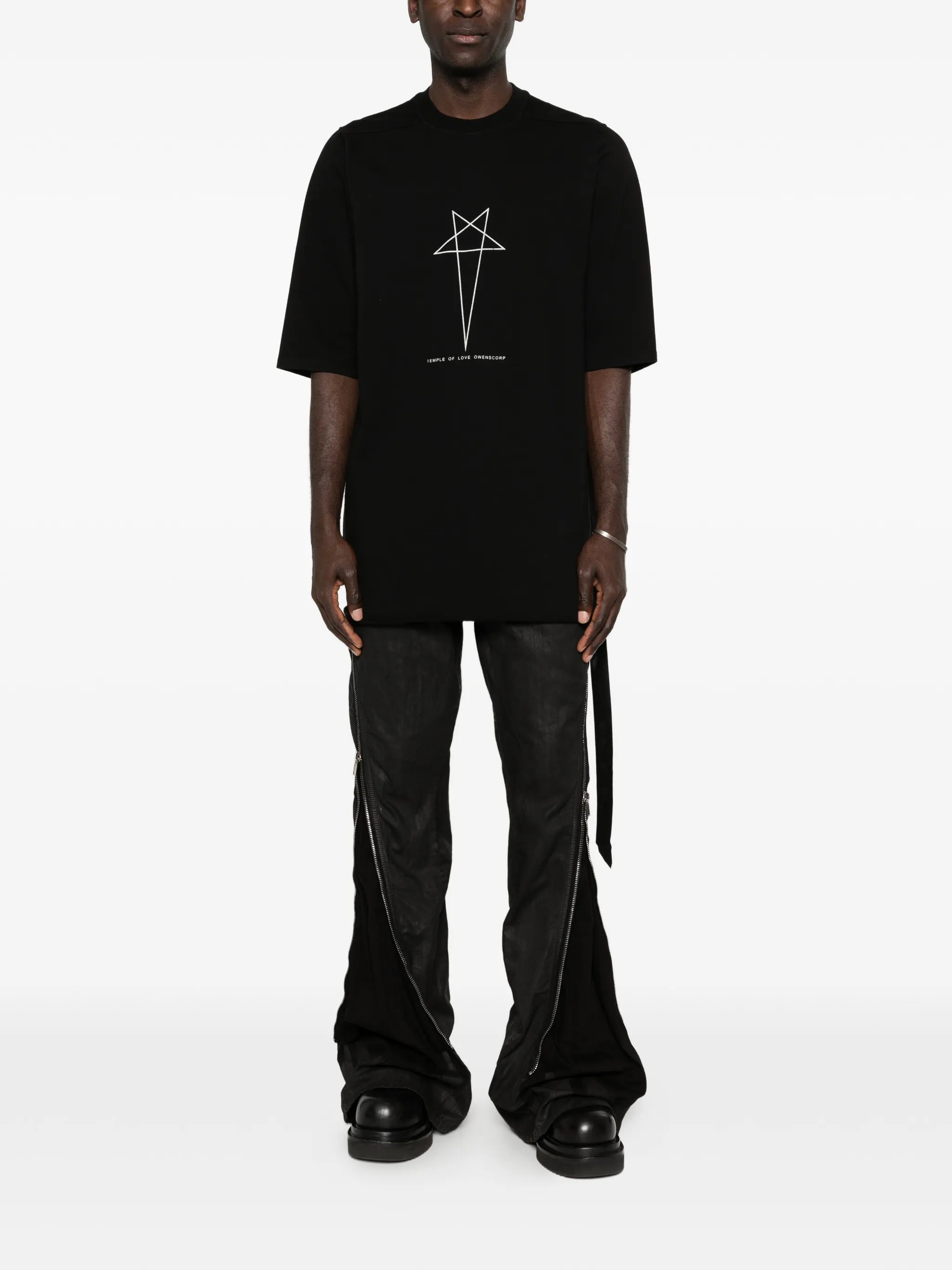 Temple Jumbo SS T-shirt in medium weight cotton jersey