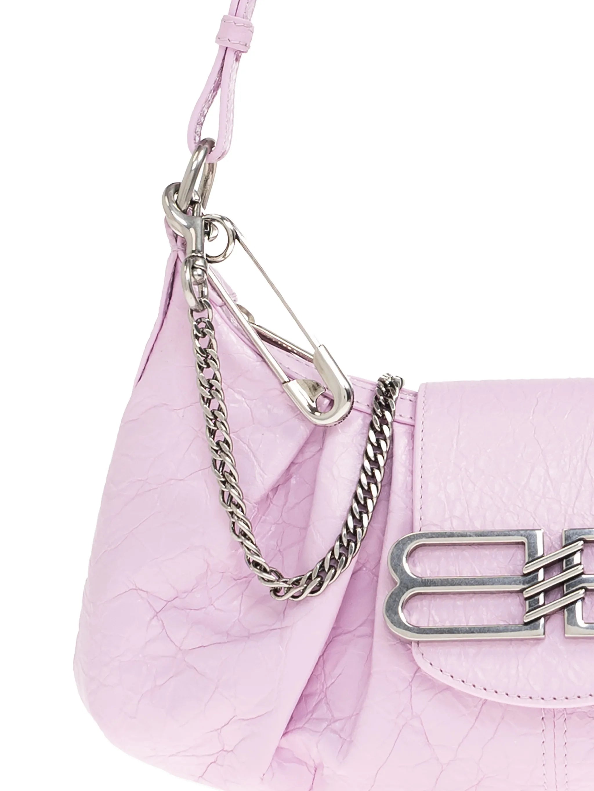 Pamela ruched leather tote bag