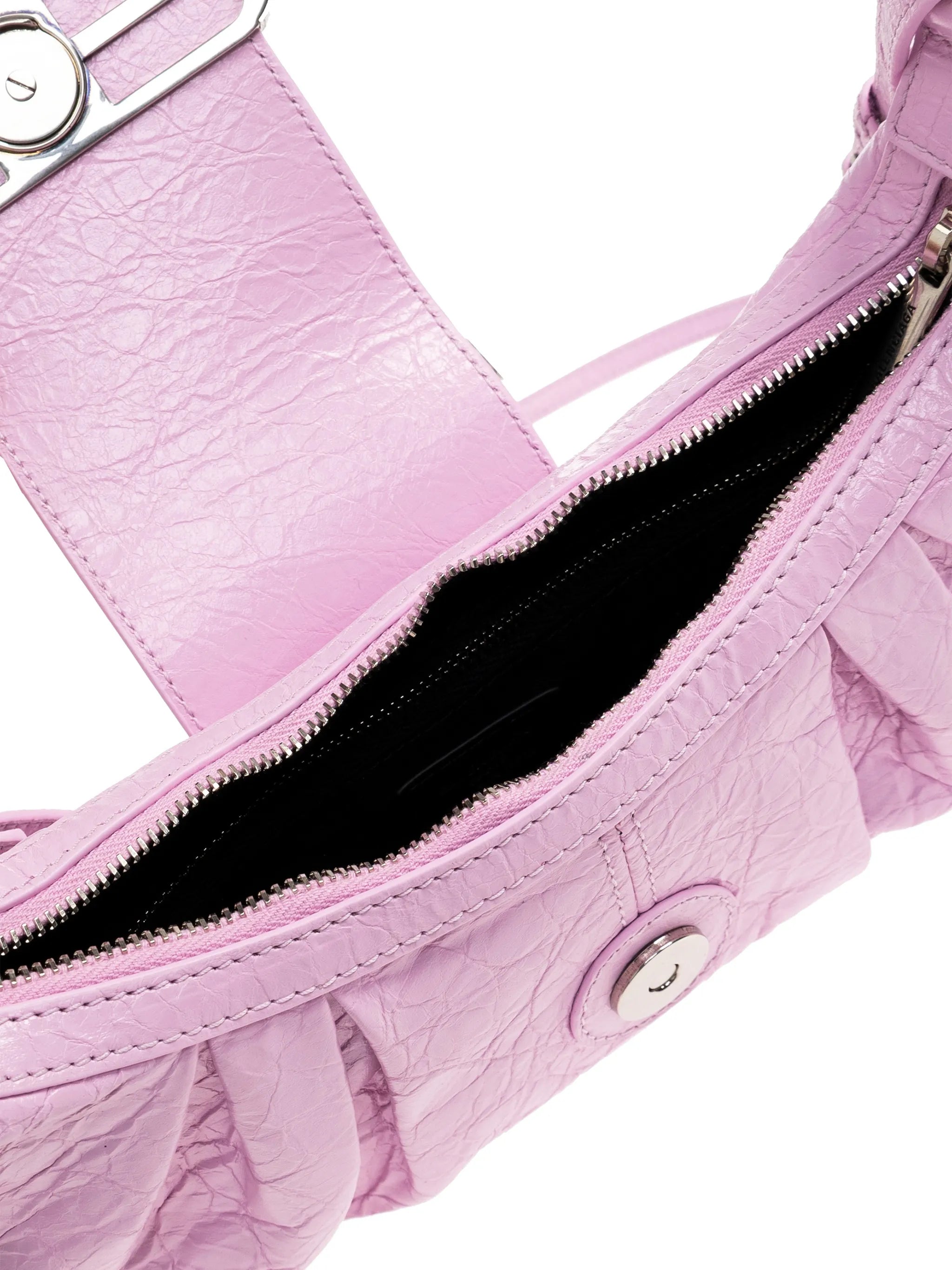 Pamela ruched leather tote bag