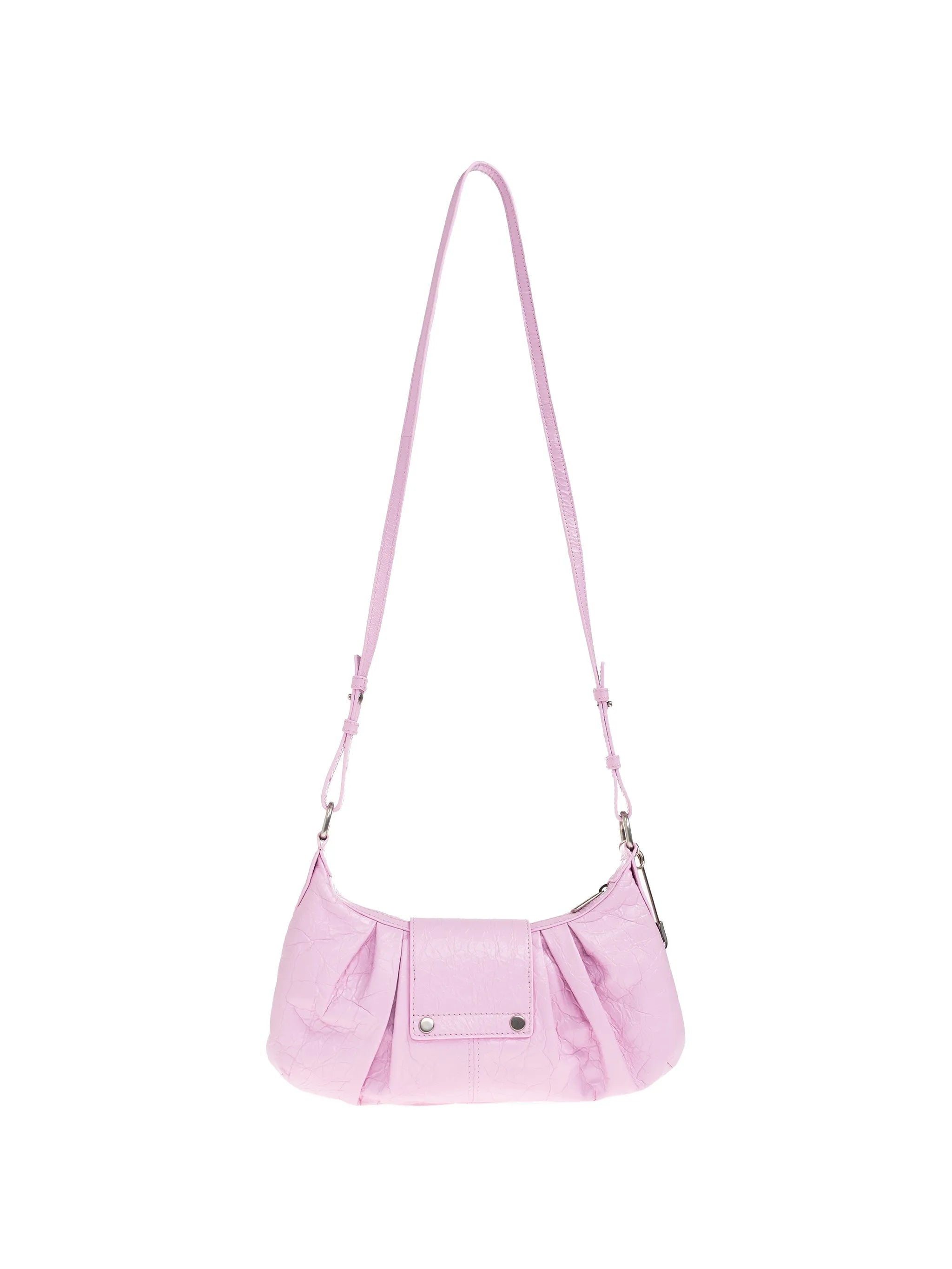 Pamela ruched leather tote bag