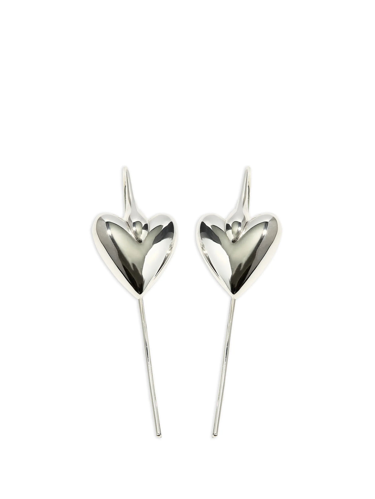 Carved Heart hook earrings