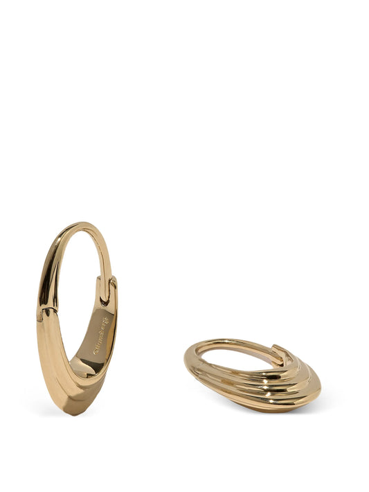 Roscida ridged hoop earrings