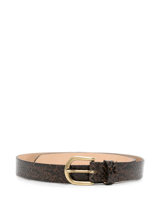 Zap leather belt