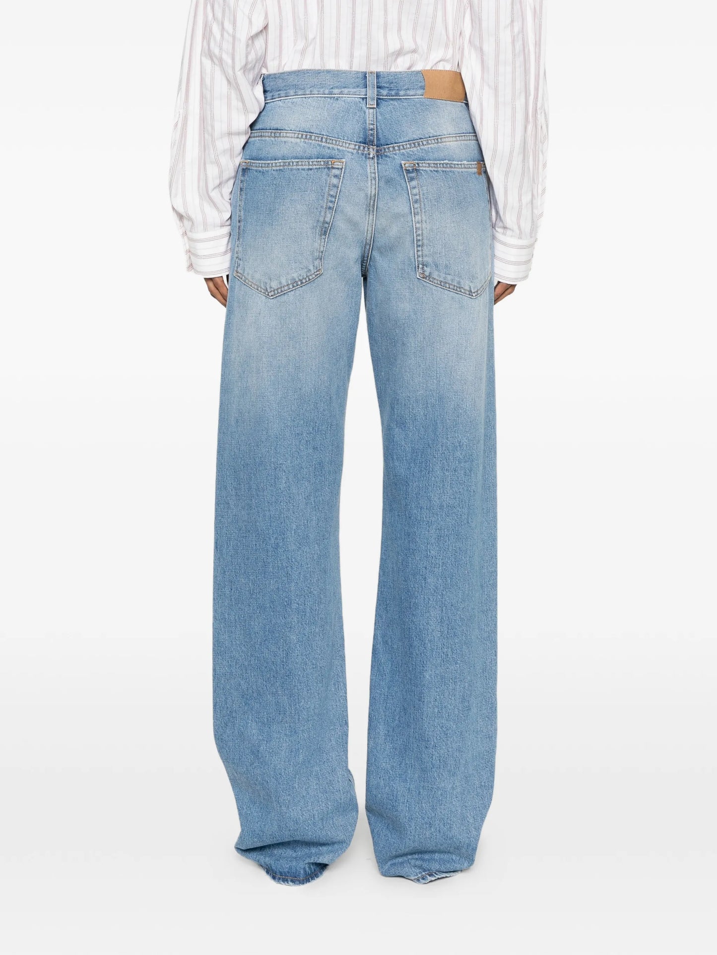 faded-effect jeans