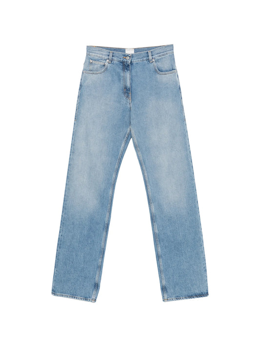 faded-effect jeans