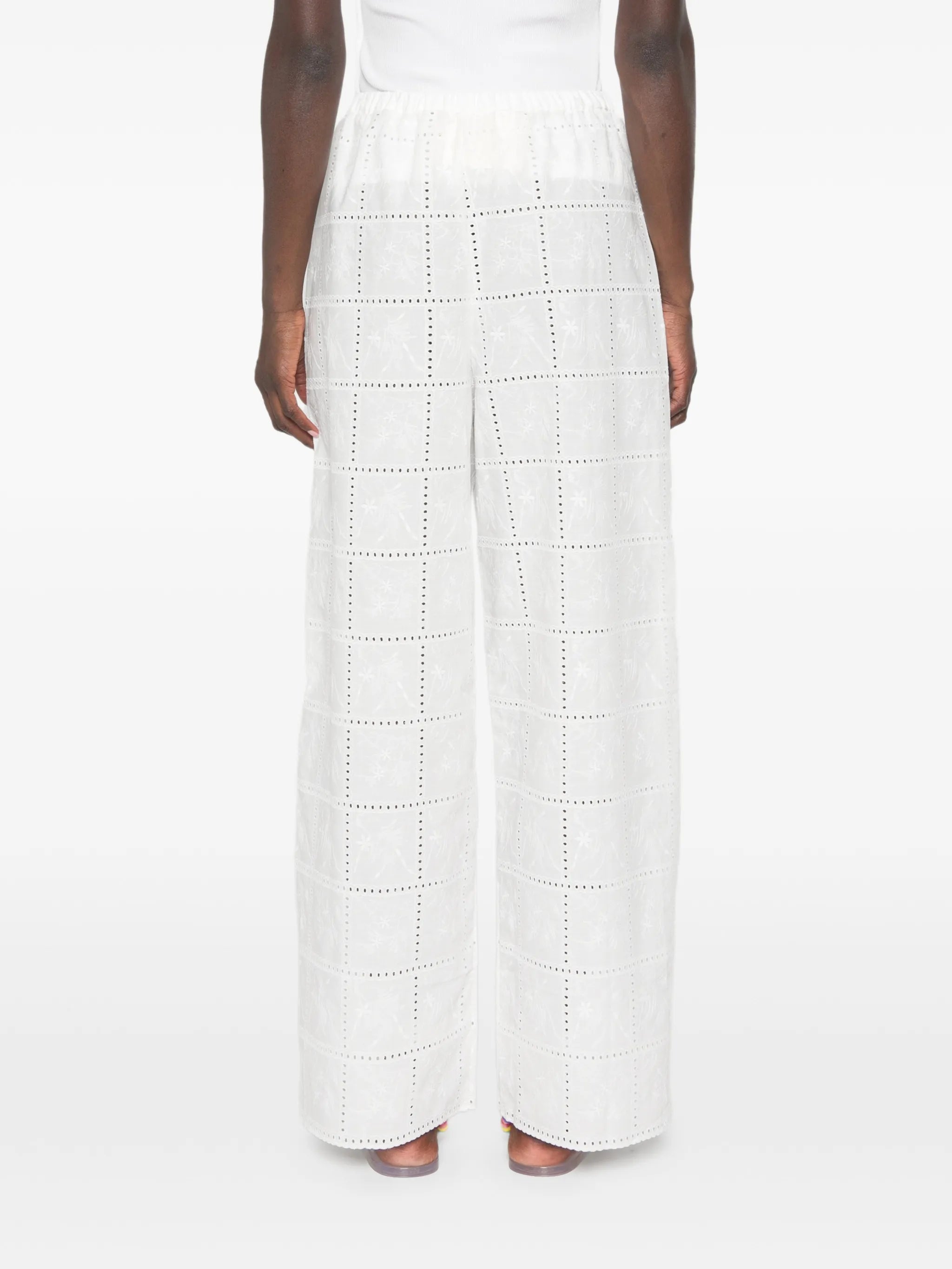 Mora broderie-anglaise trousers