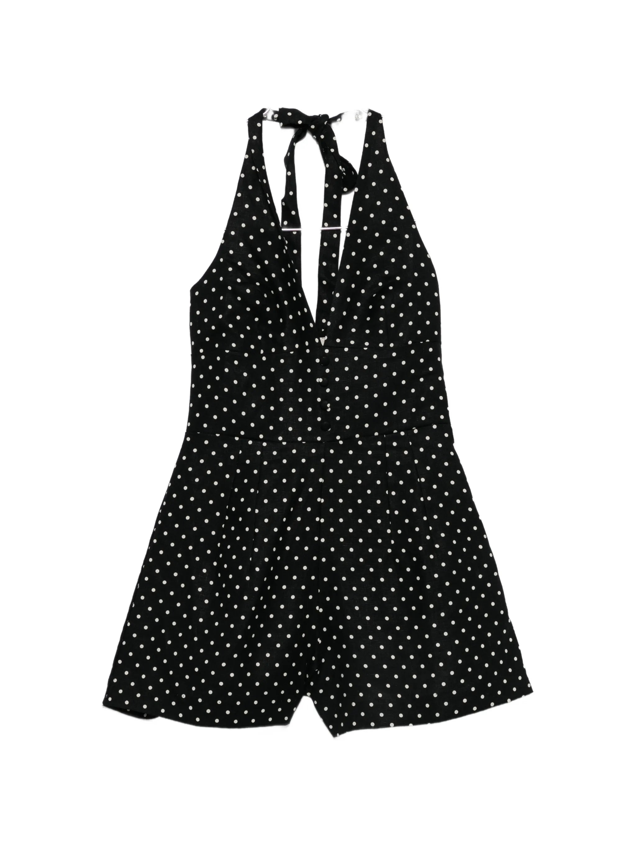 Sofia polka-dot playsuit