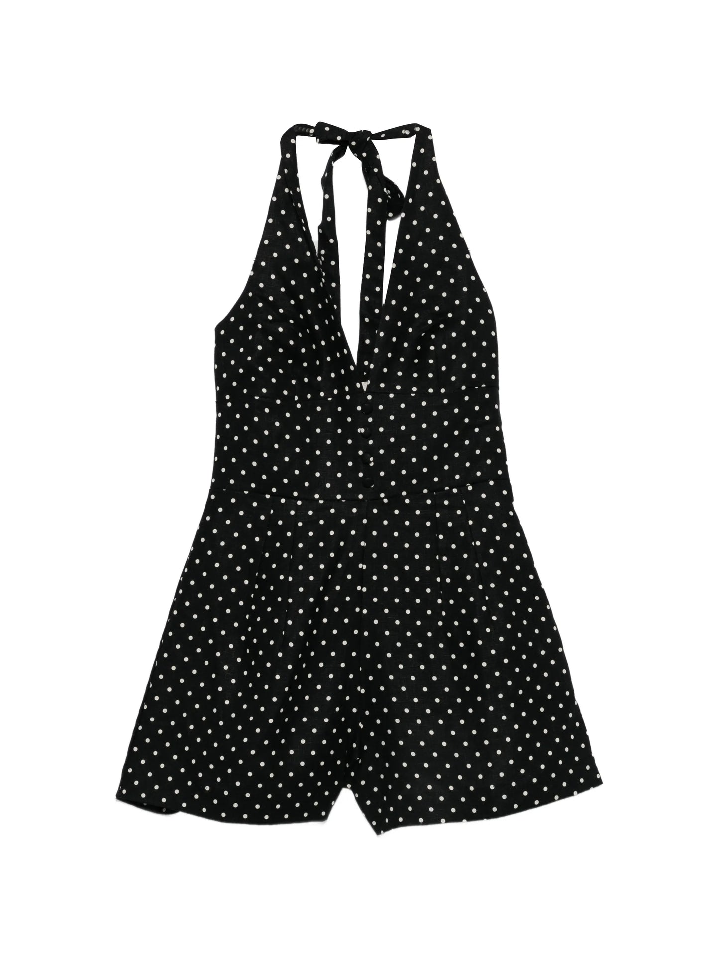 Sofia polka-dot playsuit