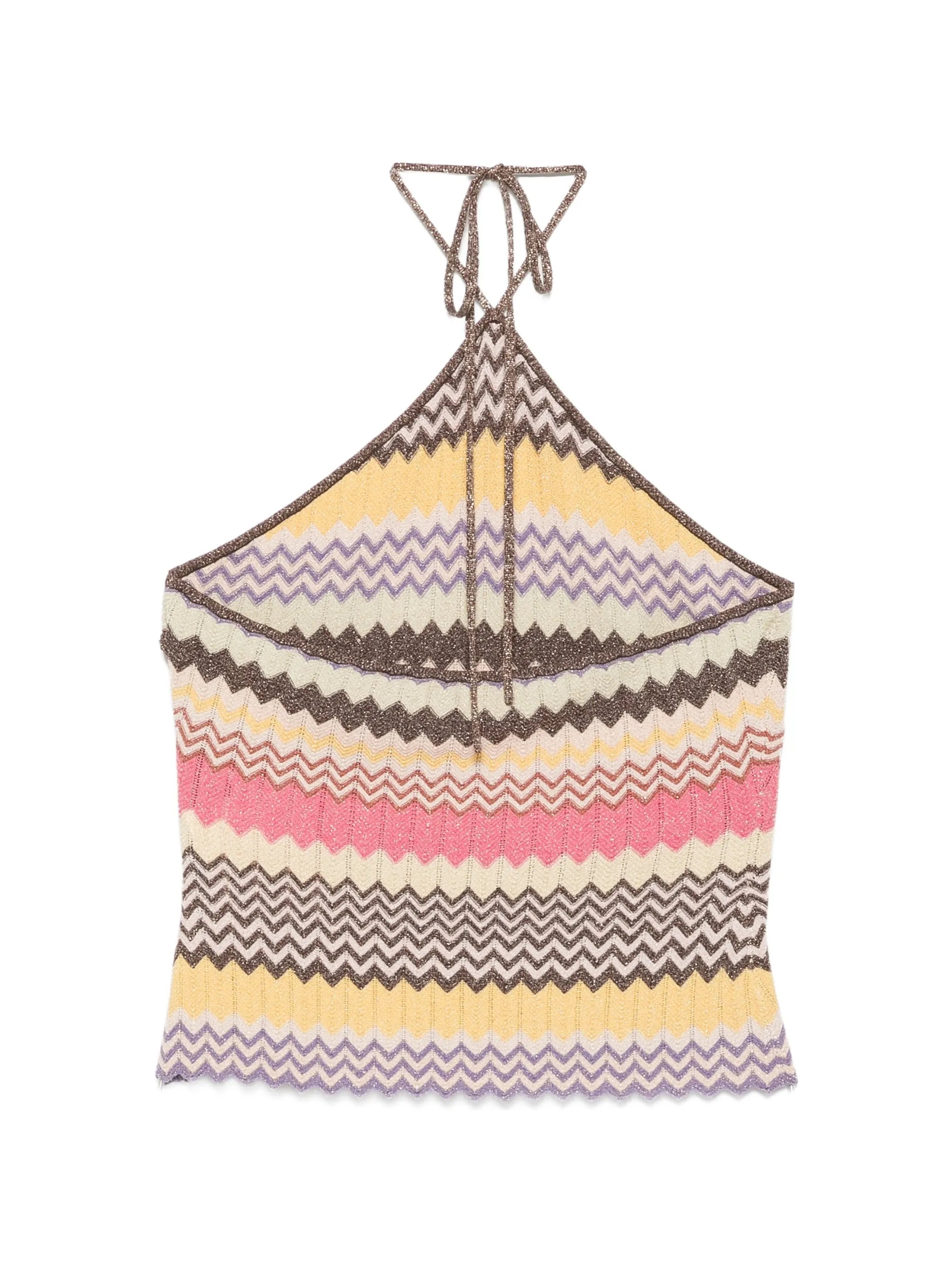 Ria chevron-knit top