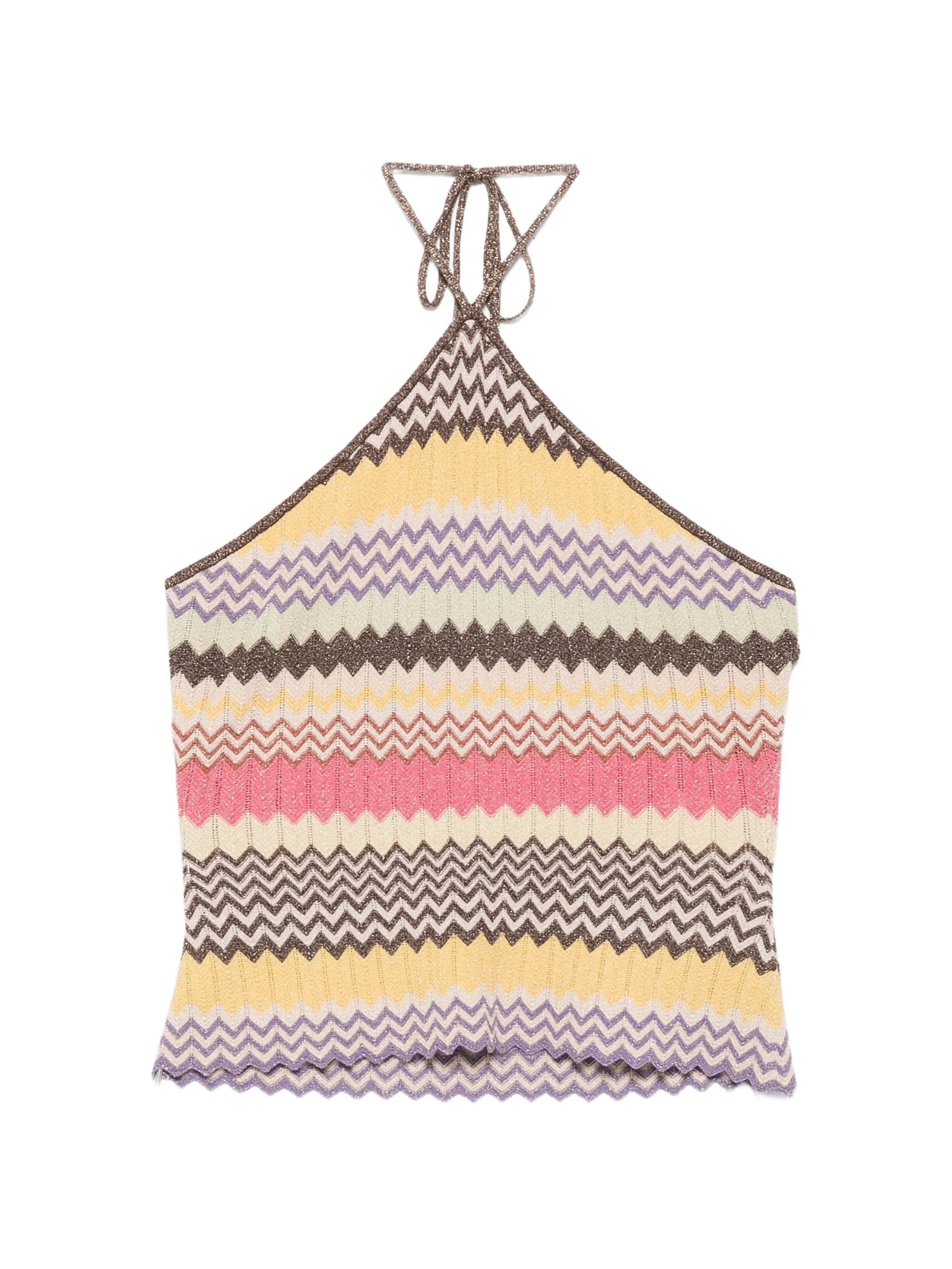 Ria chevron-knit top