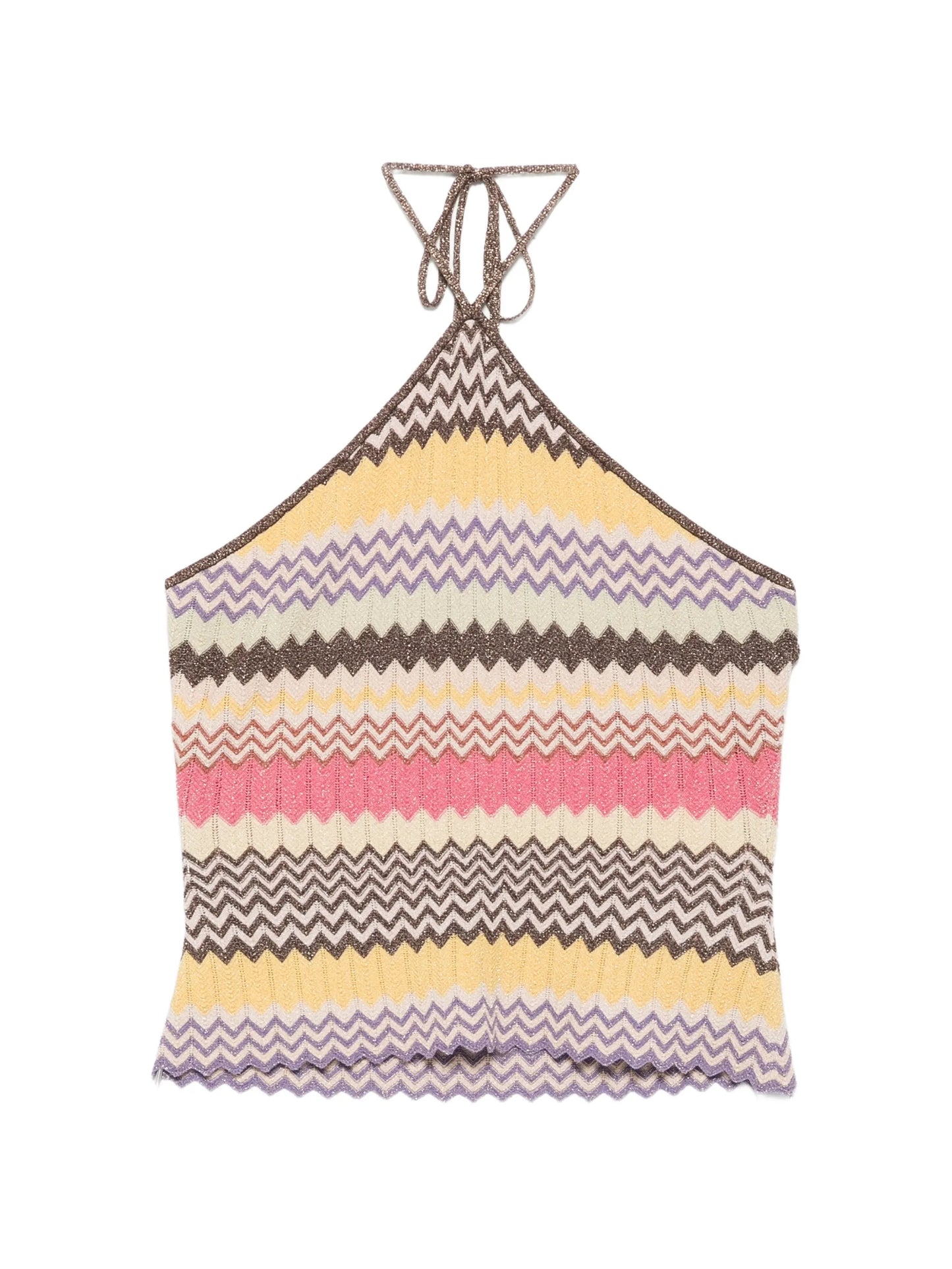 Ria chevron-knit top