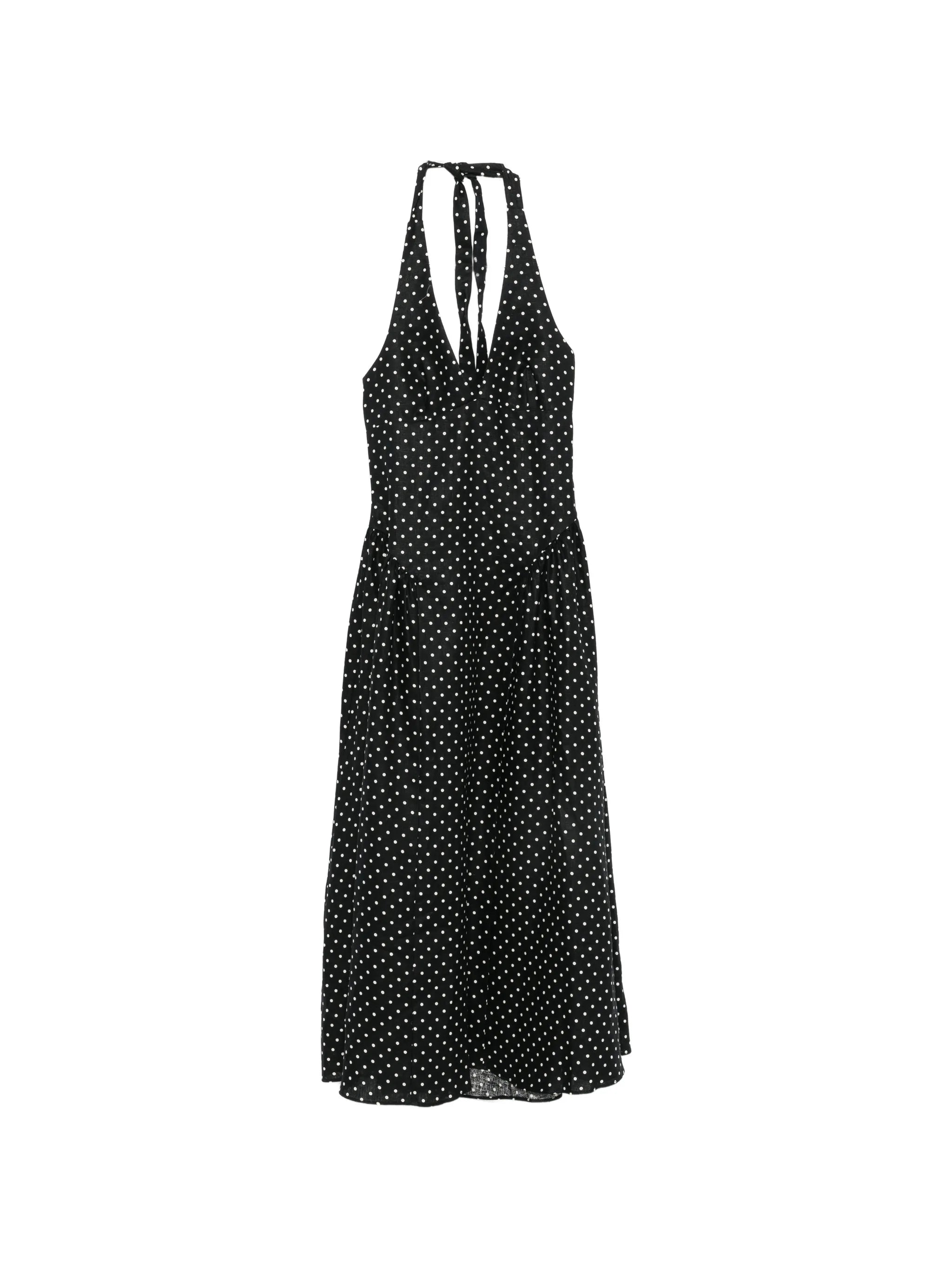 La Cala polka-dot midi dress