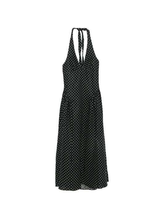 La Cala polka-dot midi dress