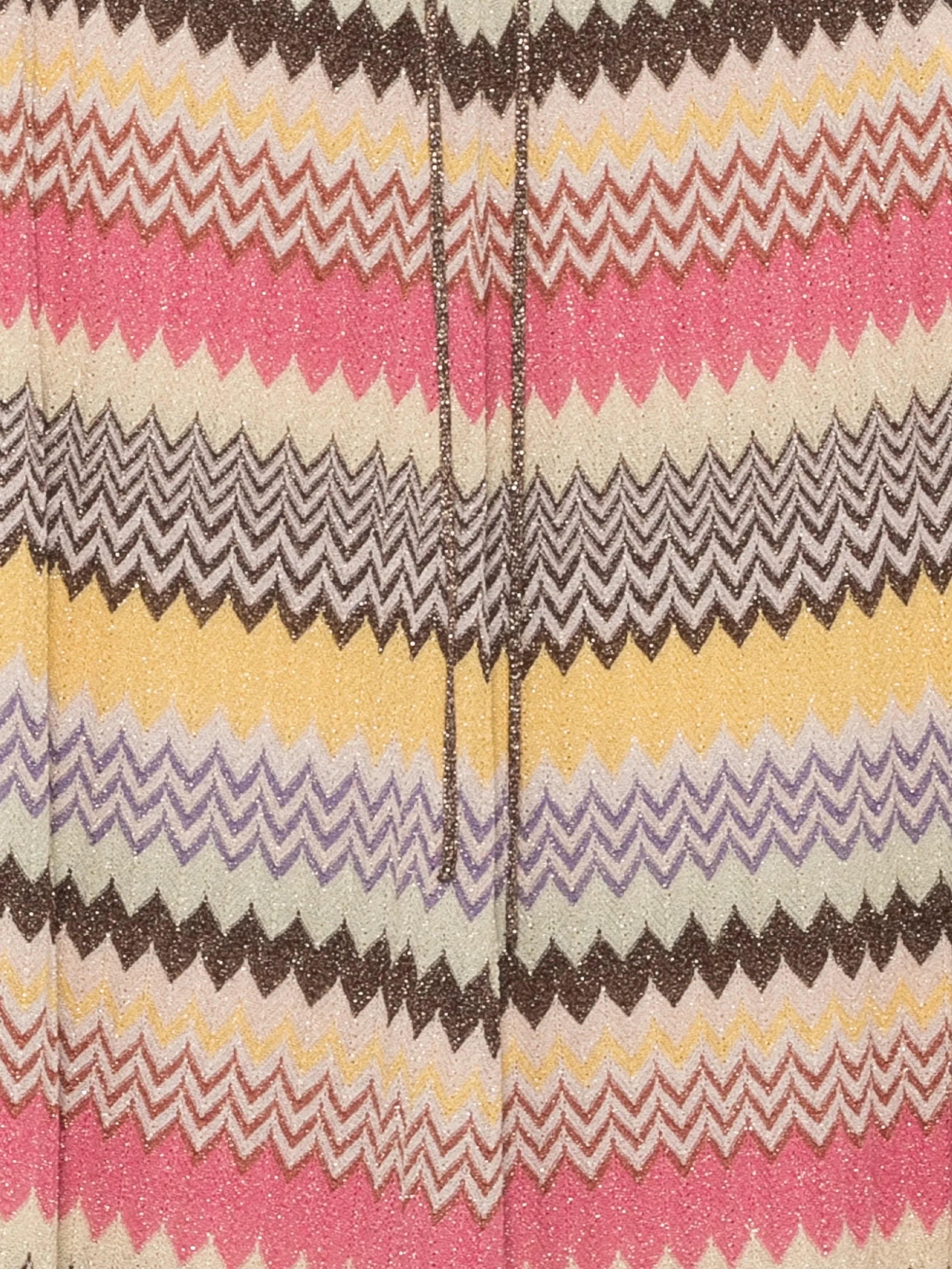 Ria chevron-knit midi skirt