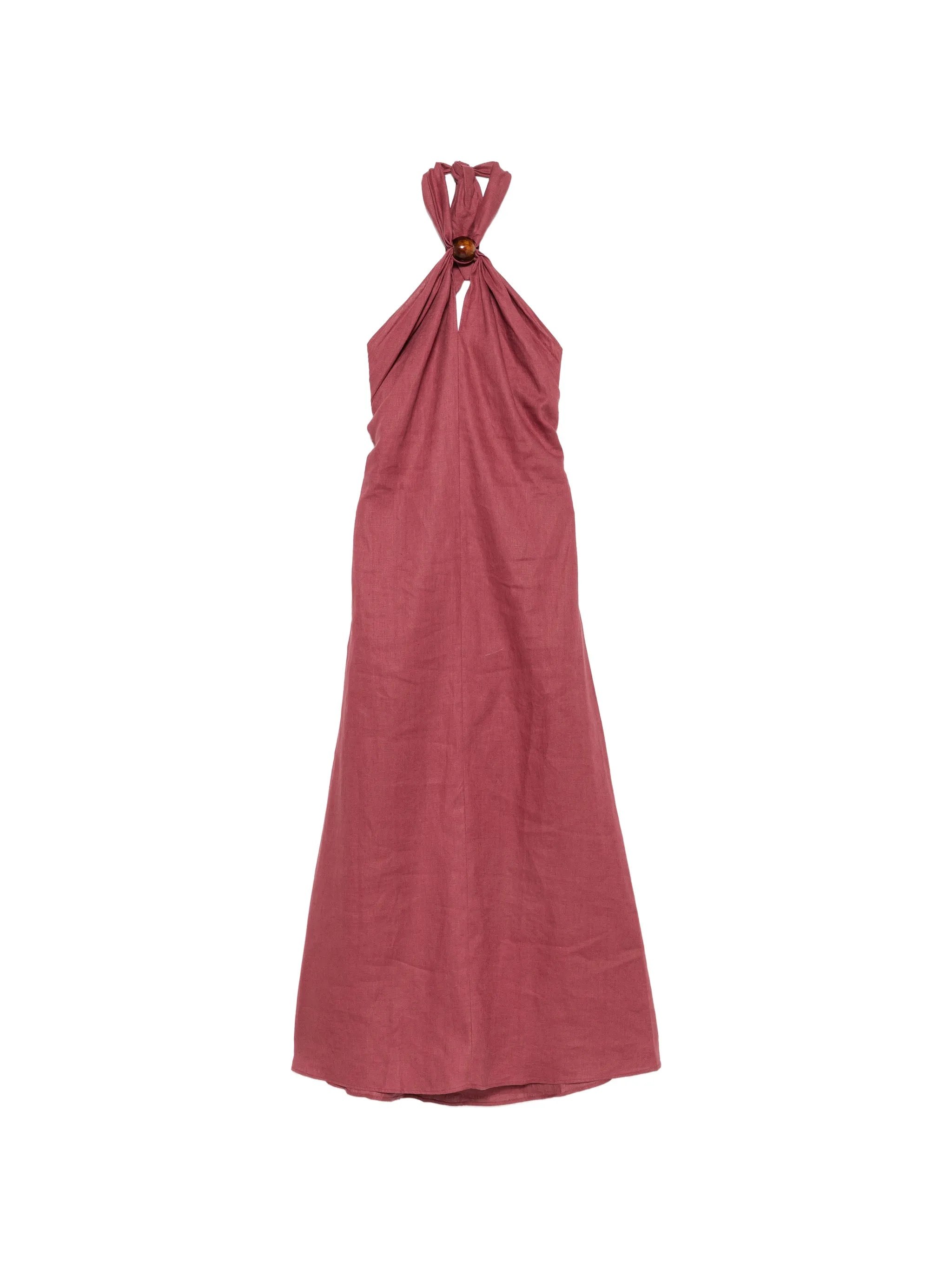 Lourdes halterneck maxi dress