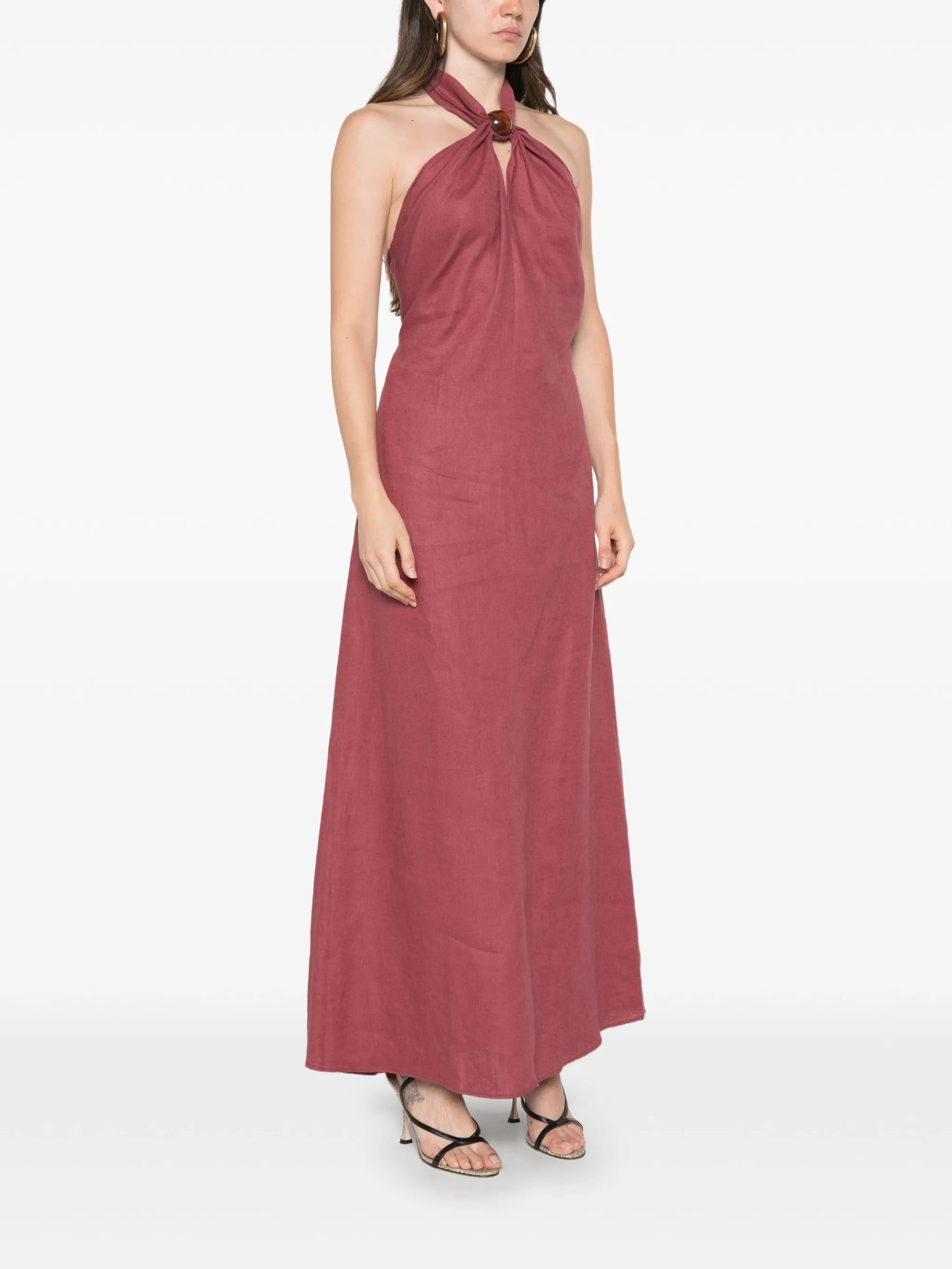 Lourdes halterneck maxi dress