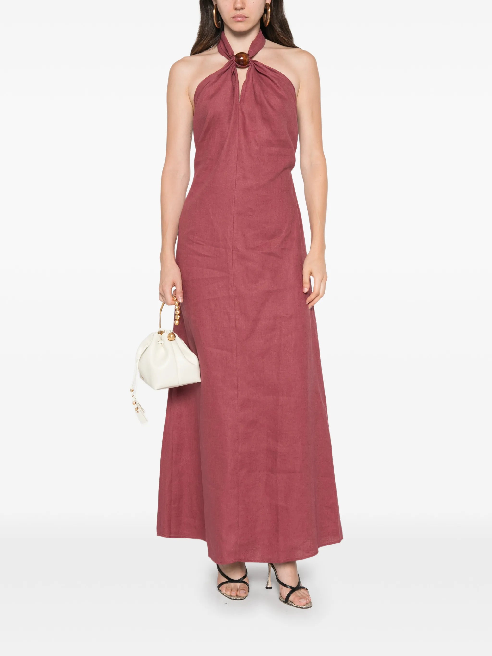 Lourdes halterneck maxi dress
