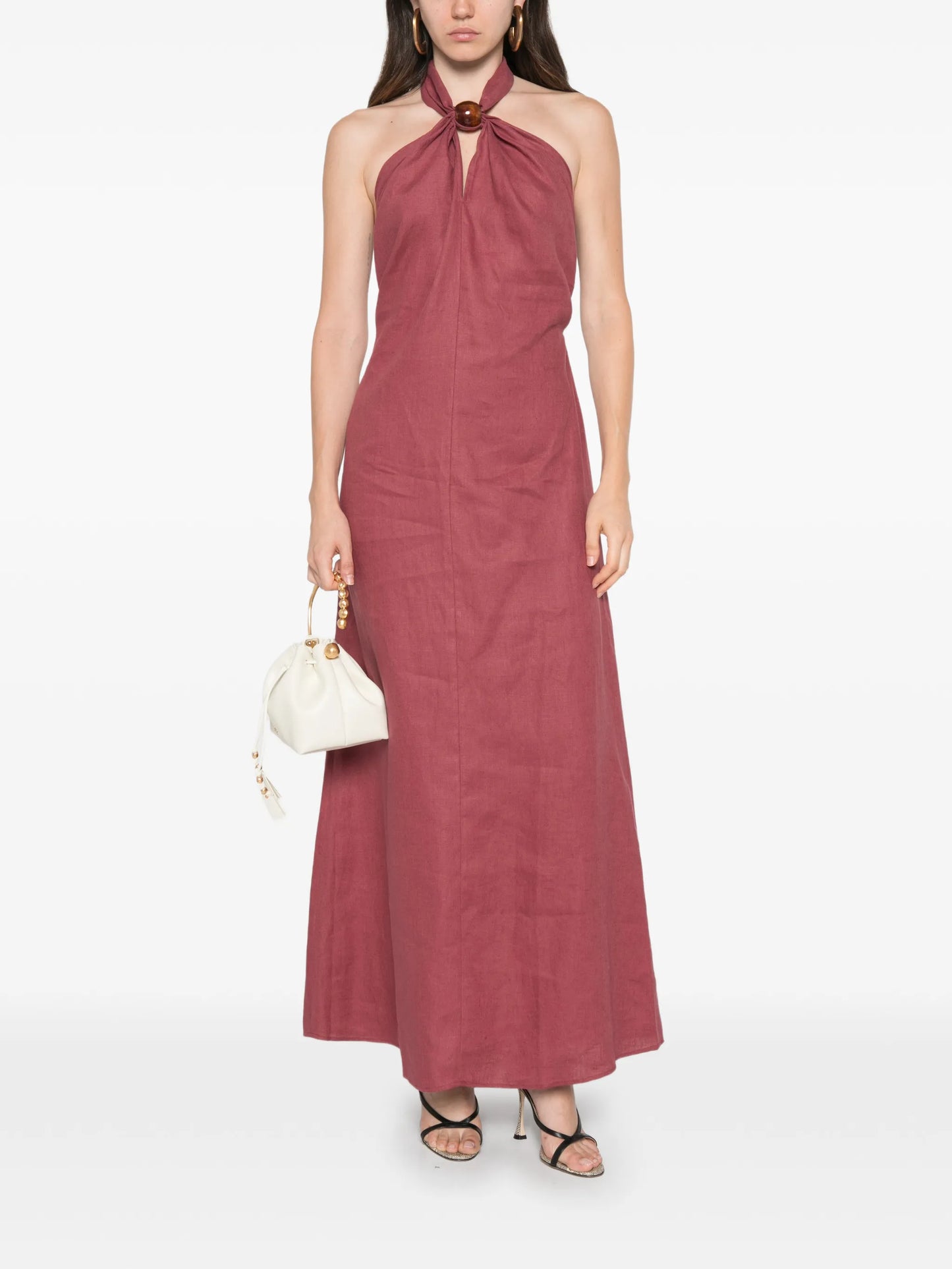 Lourdes halterneck maxi dress