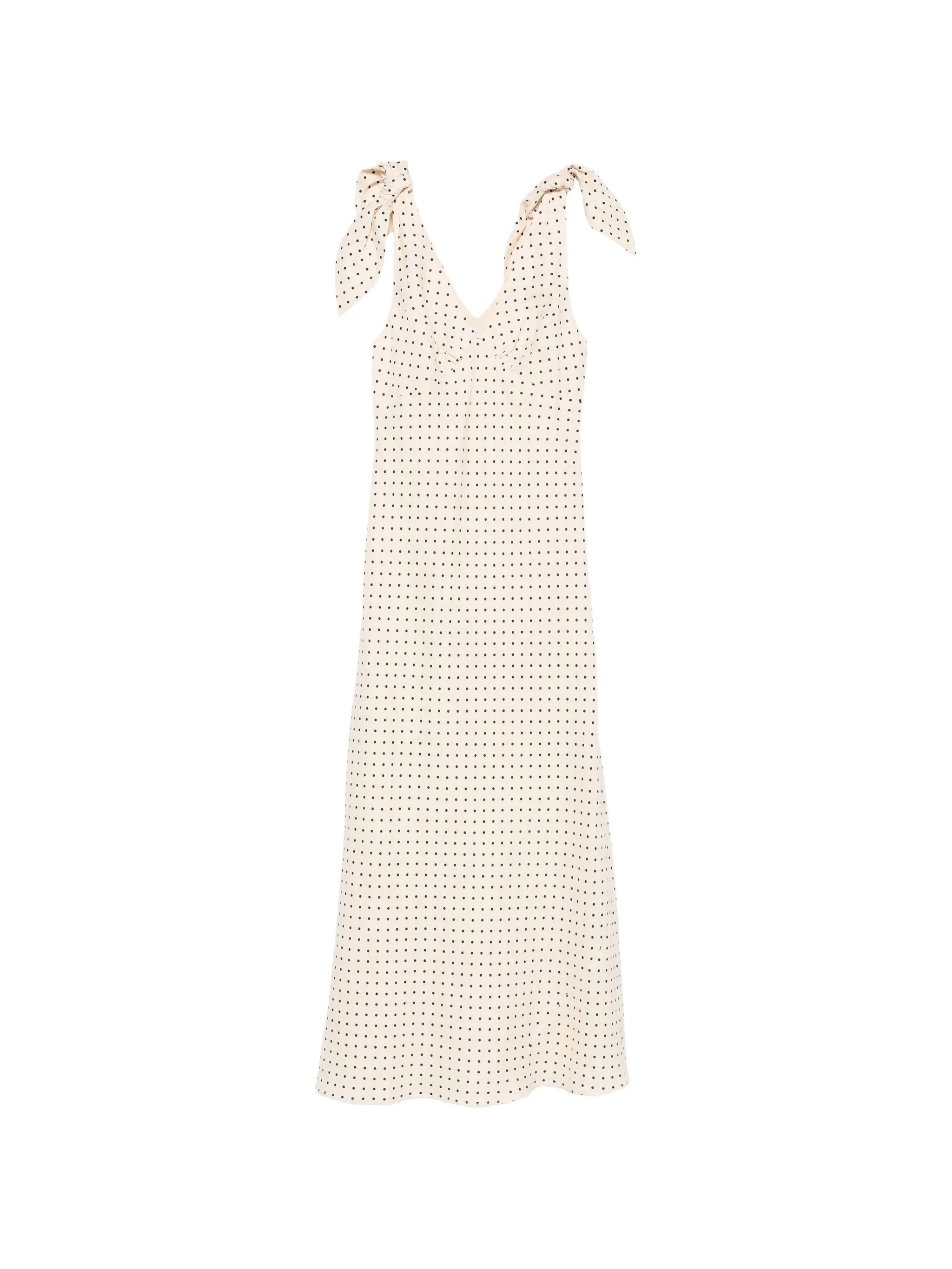 Solana polka-dot maxi dress