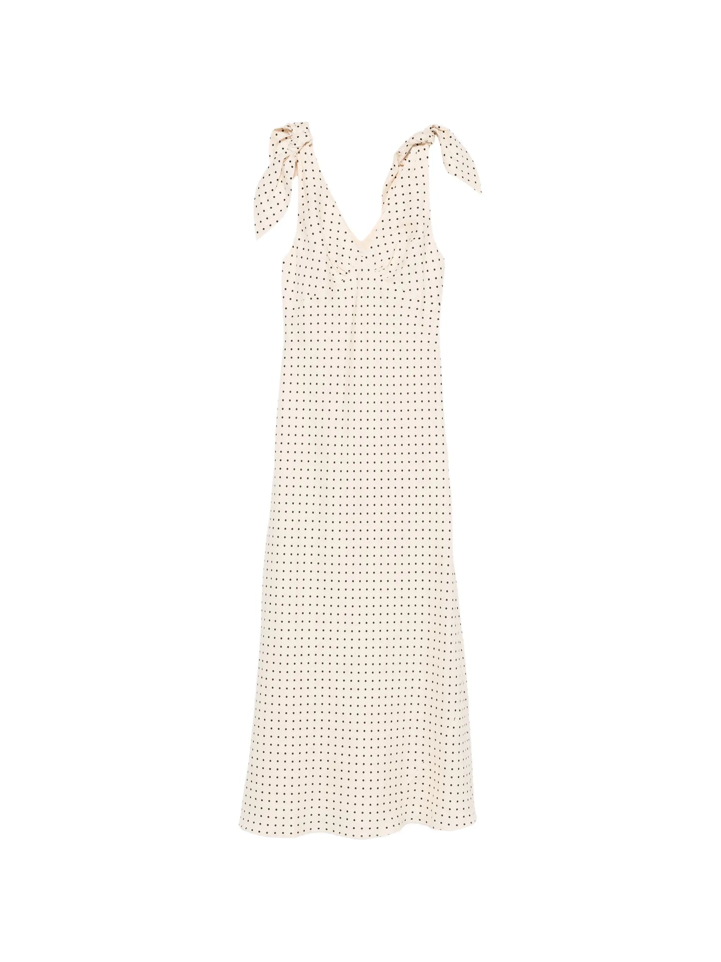 Solana polka-dot maxi dress