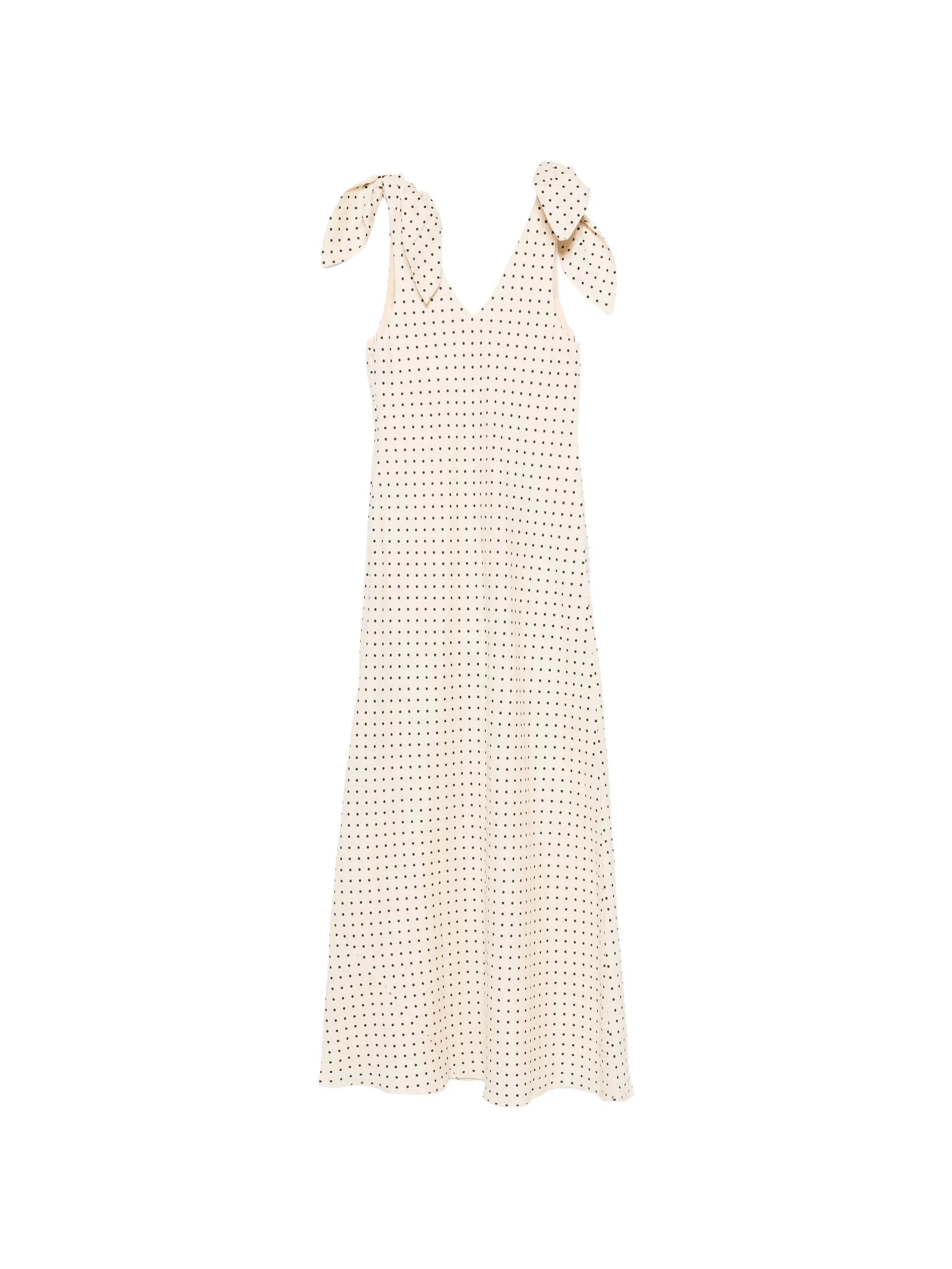 Solana polka-dot maxi dress