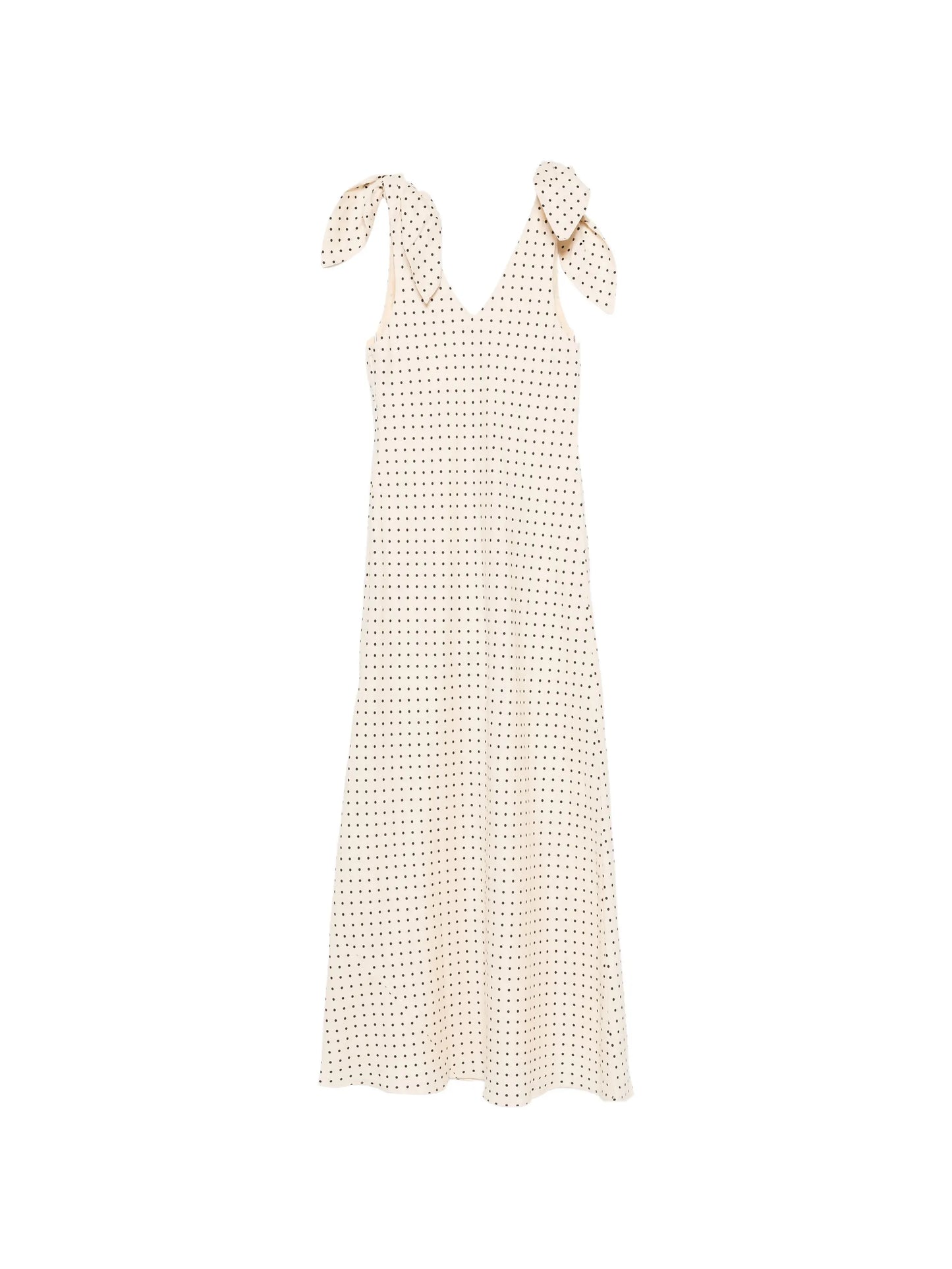 Solana polka-dot maxi dress