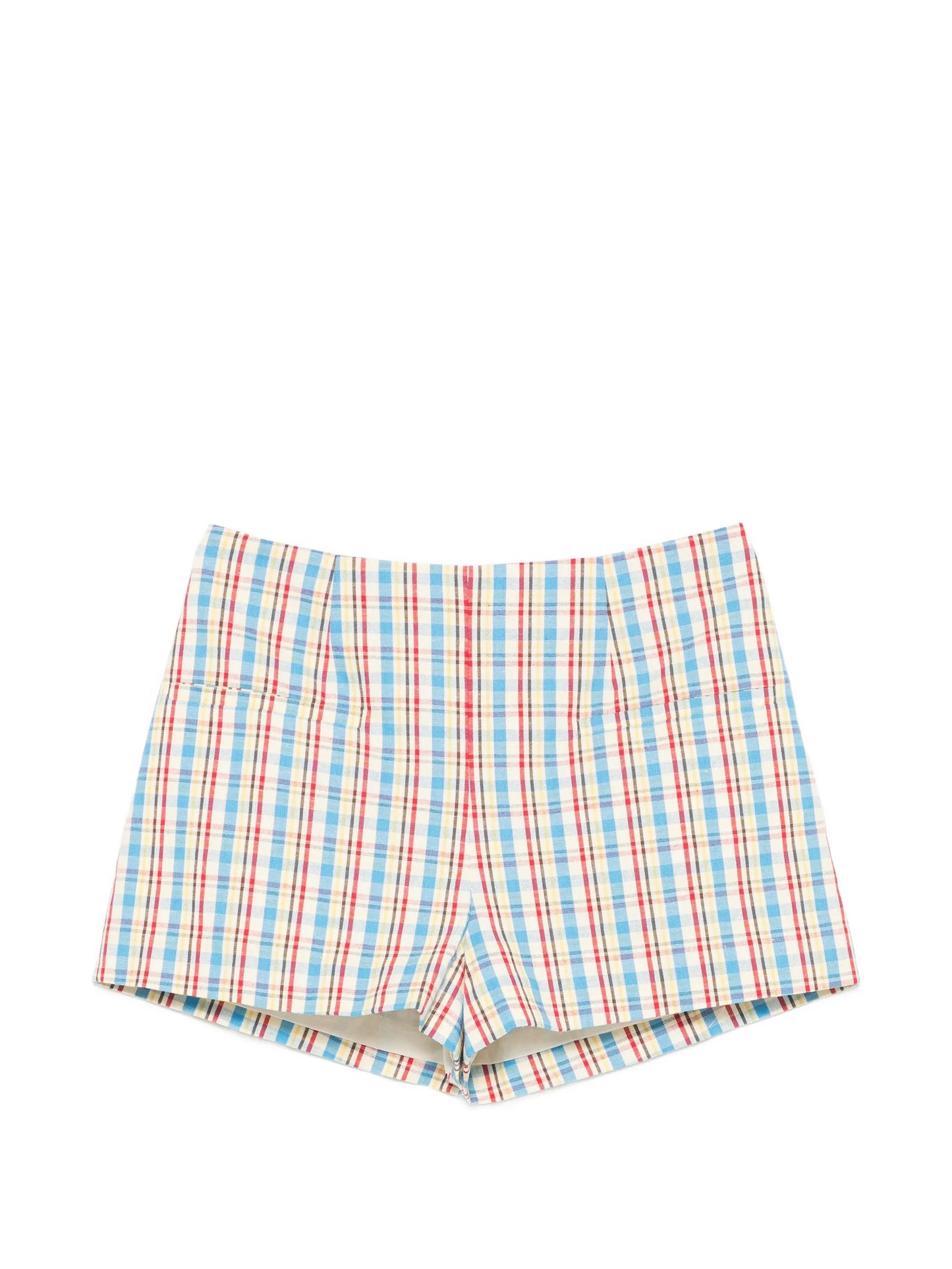 Aurora check-pattern shorts
