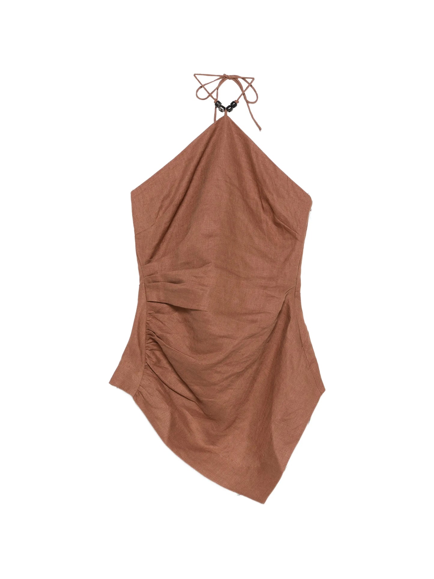 Amaia bead-embellished ruched cami top