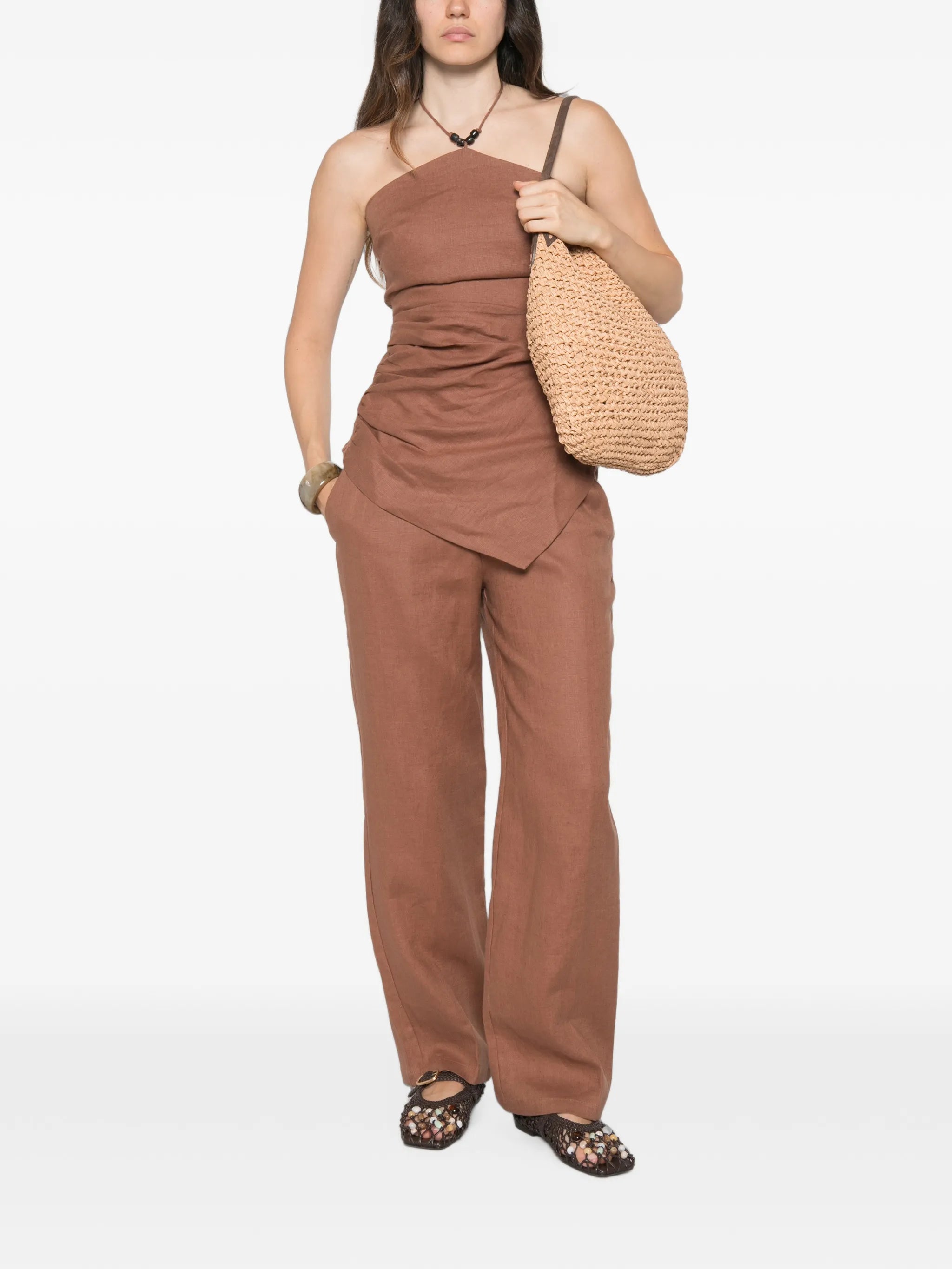 Capriolla straight-leg trousers