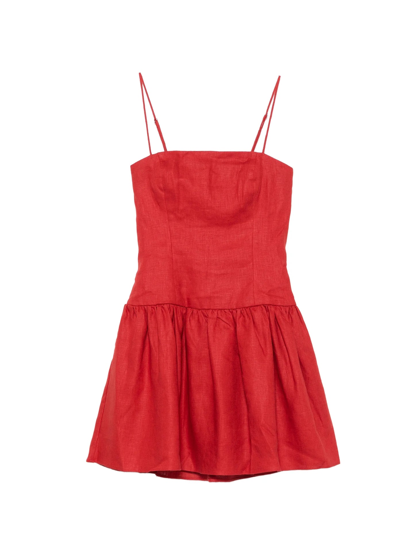 Uma smocked-waist mini dress