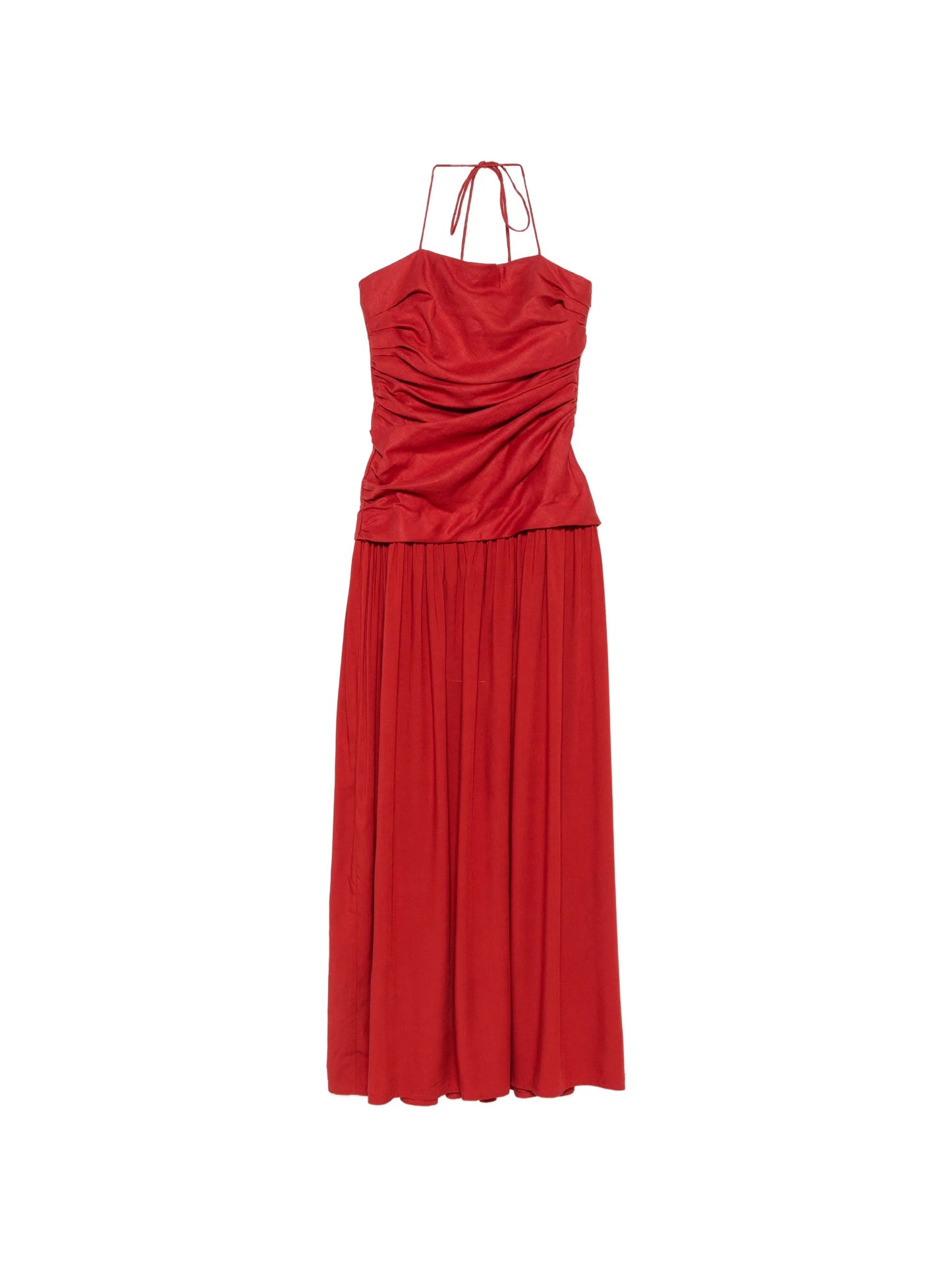 Notte ruched-bodice maxi dress